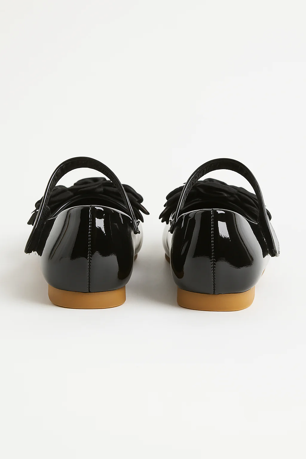 Flower Girls Mary Jane Formal Patent Shoes - Black - Image 5
