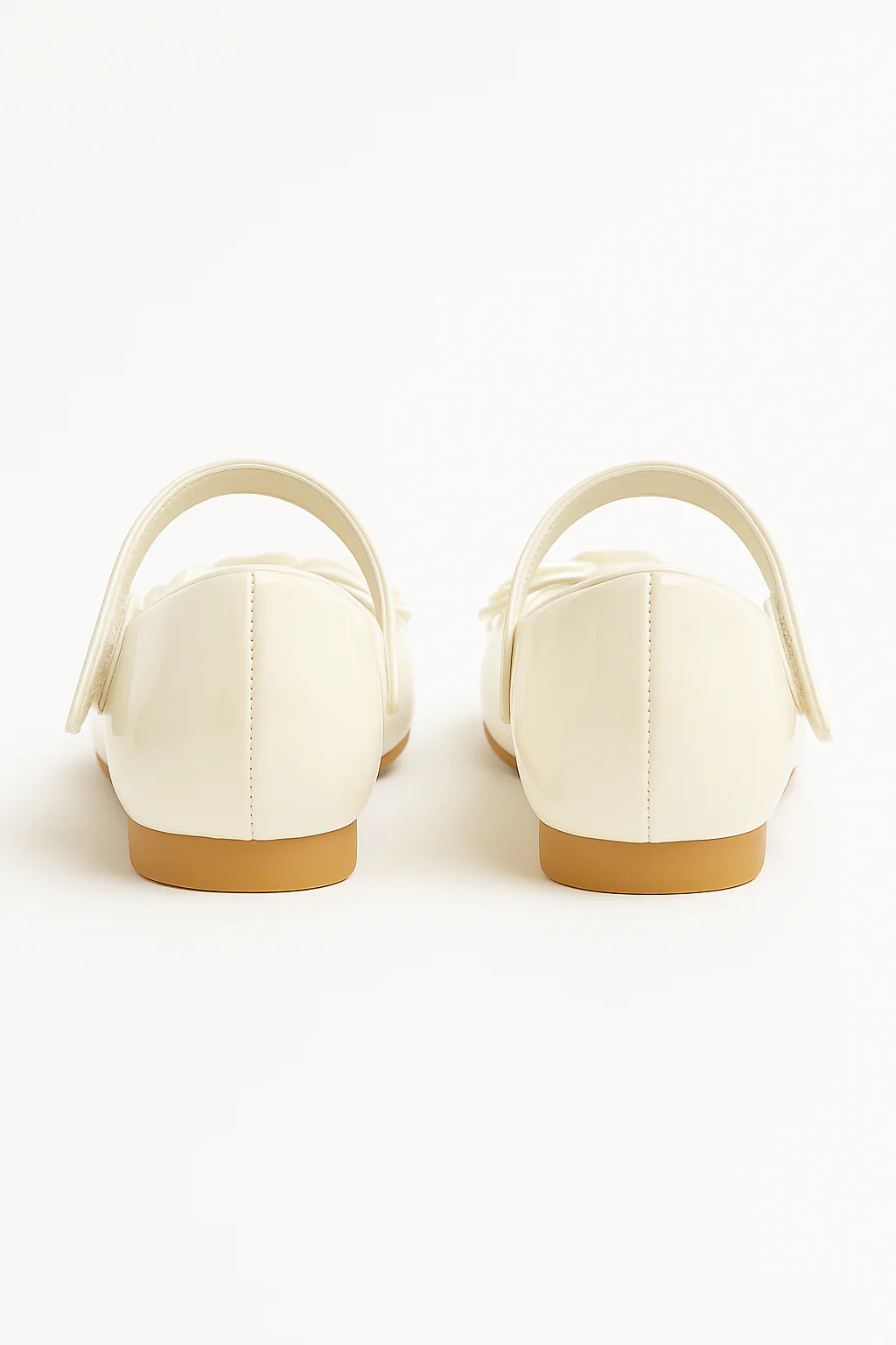 Flower Girls Mary Jane Formal Patent Shoes - Ivory - Image 5