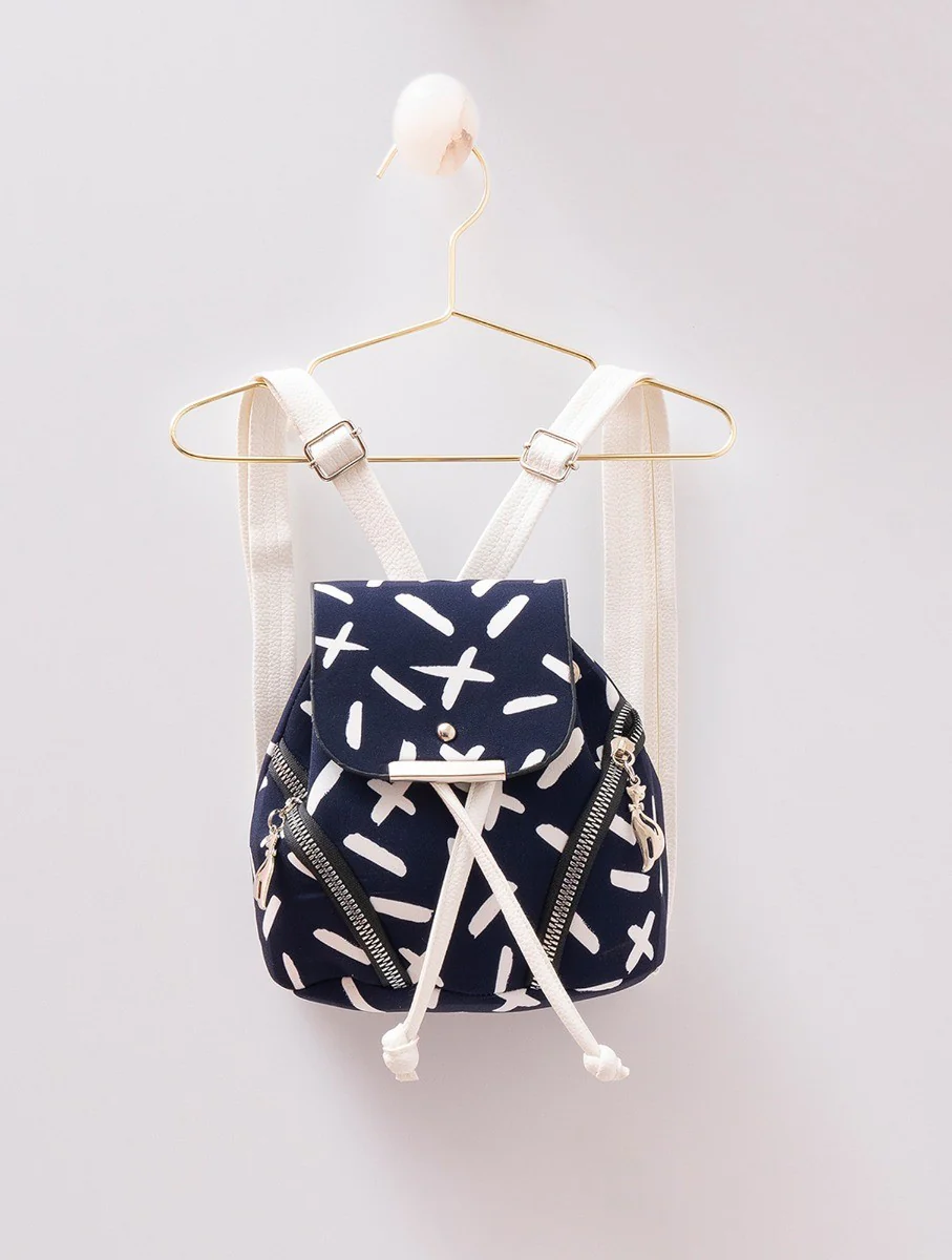 Girls Summer Navy & White Set - MIALIA - White - Navy Blue - Image 7