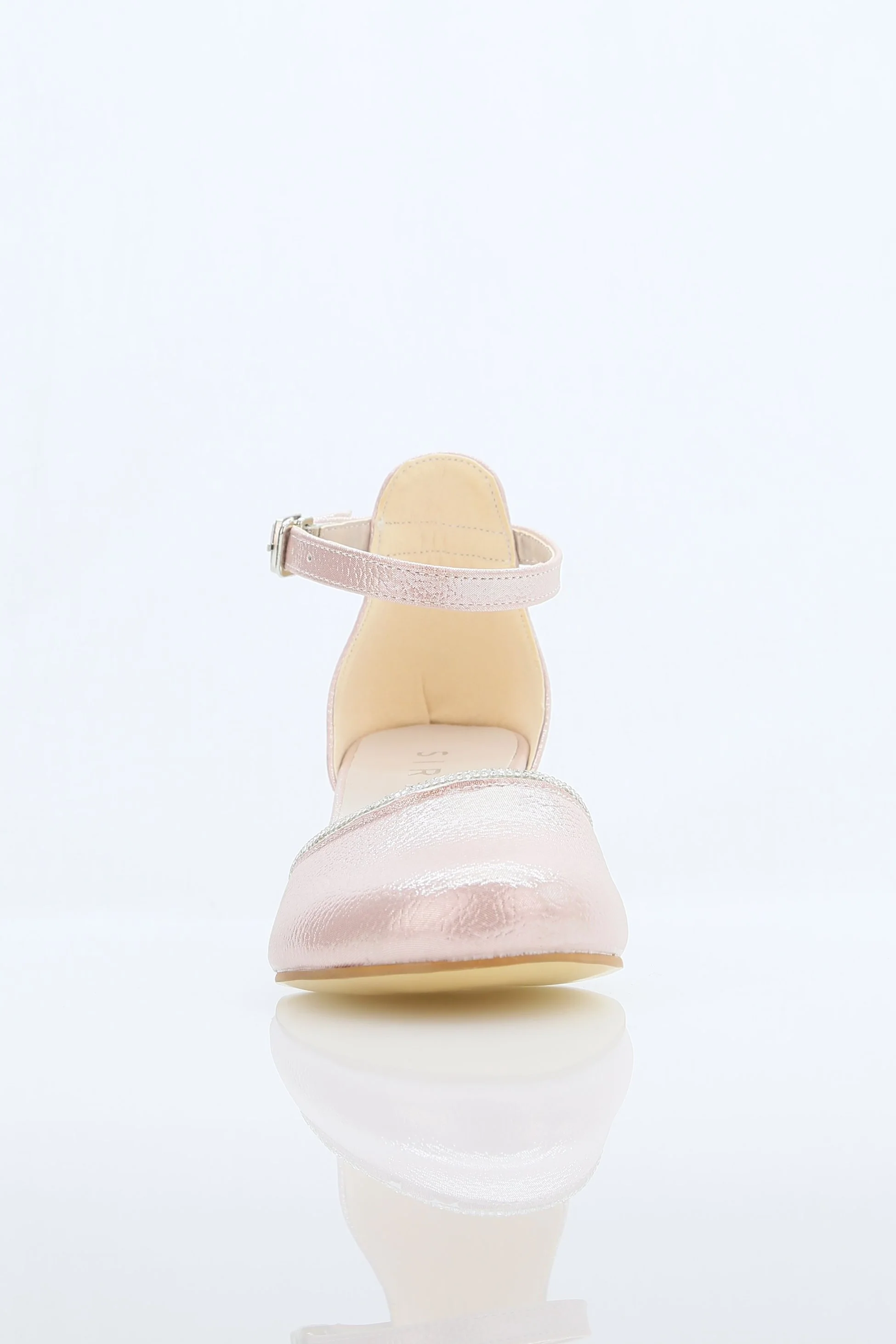 Girls' Ankle Strap Textured Block Heel Shoes – JEWEL - Pink - Image 4
