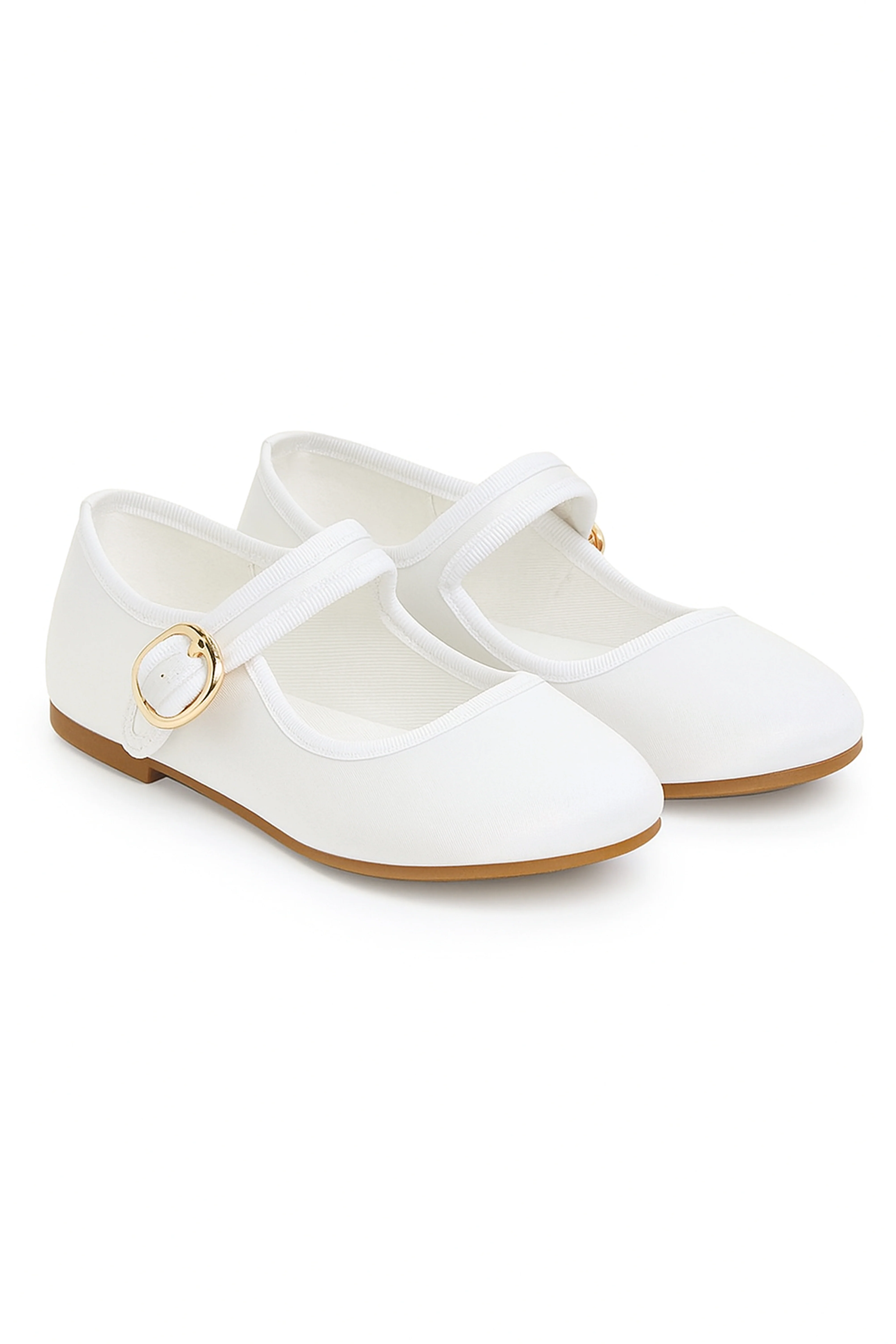 Girls' Communion Satin Mary Jane Shoes - HANA - Ivory - Image 3