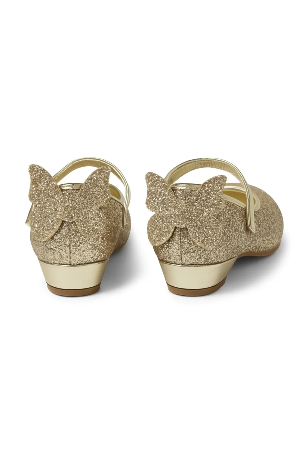 Girls' Sparkly Medium Heel Mary Jane Ankle Strap Shoes - ANNA - Gold - Image 4