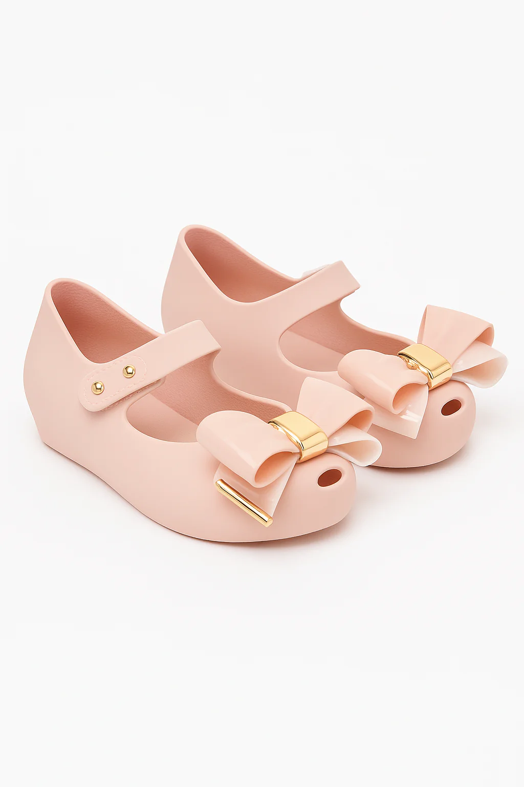 Girls Jelly Bow Shoes – ROXY - Pink - Image 3