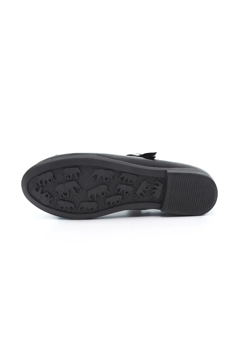 Girls Mary Jane Flat Patent Dress Shoes - LAYLA - Black - Image 4