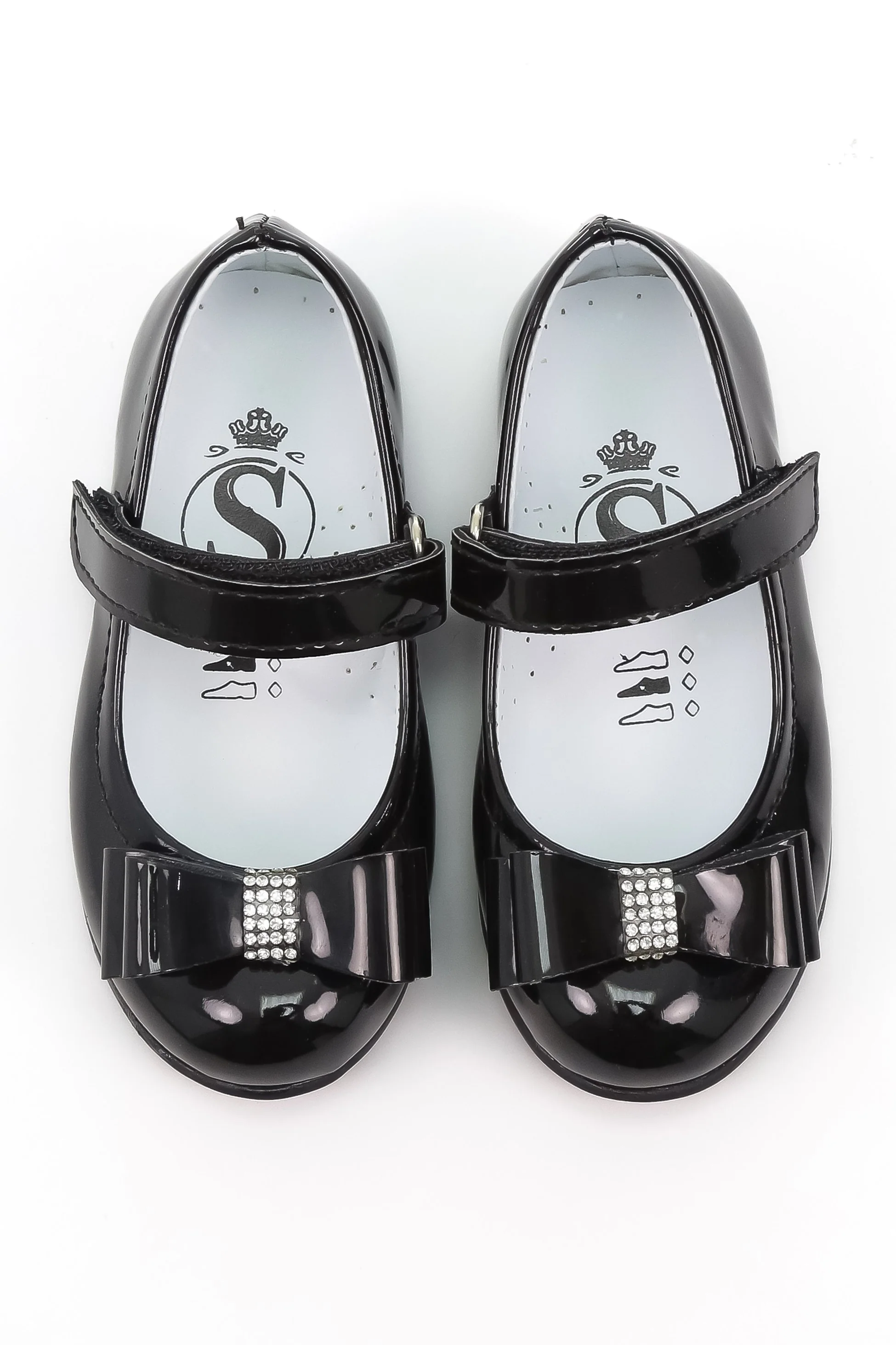 Girls Mary Jane Flat Patent Dress Shoes - LAYLA - Black - Image 6
