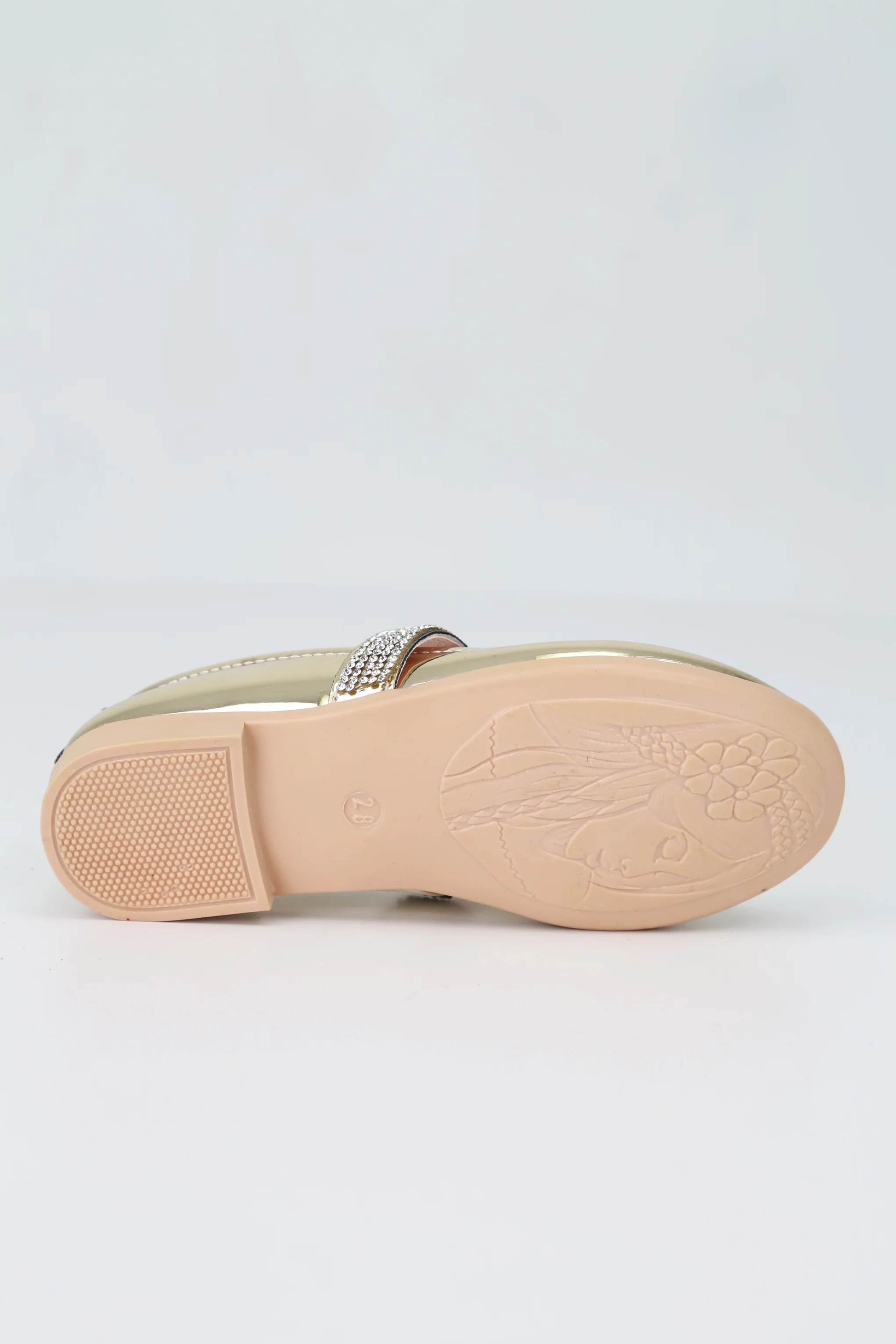 Girls Rhinestone Patent Mary Jane Shoes - ARWEN - Gold - Image 6