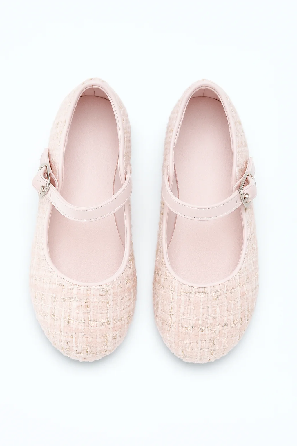 Girls' Tweed Flats Mary Jane Shoes - SUZANNE - Pink - Image 2