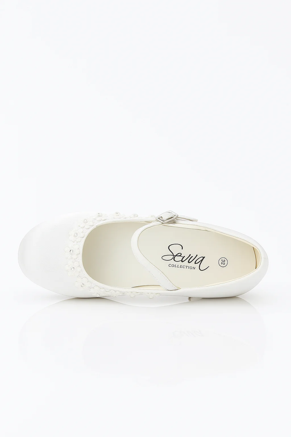 Girls' White Floral lace Mary Jane Shoes - BETTY - White - Image 4
