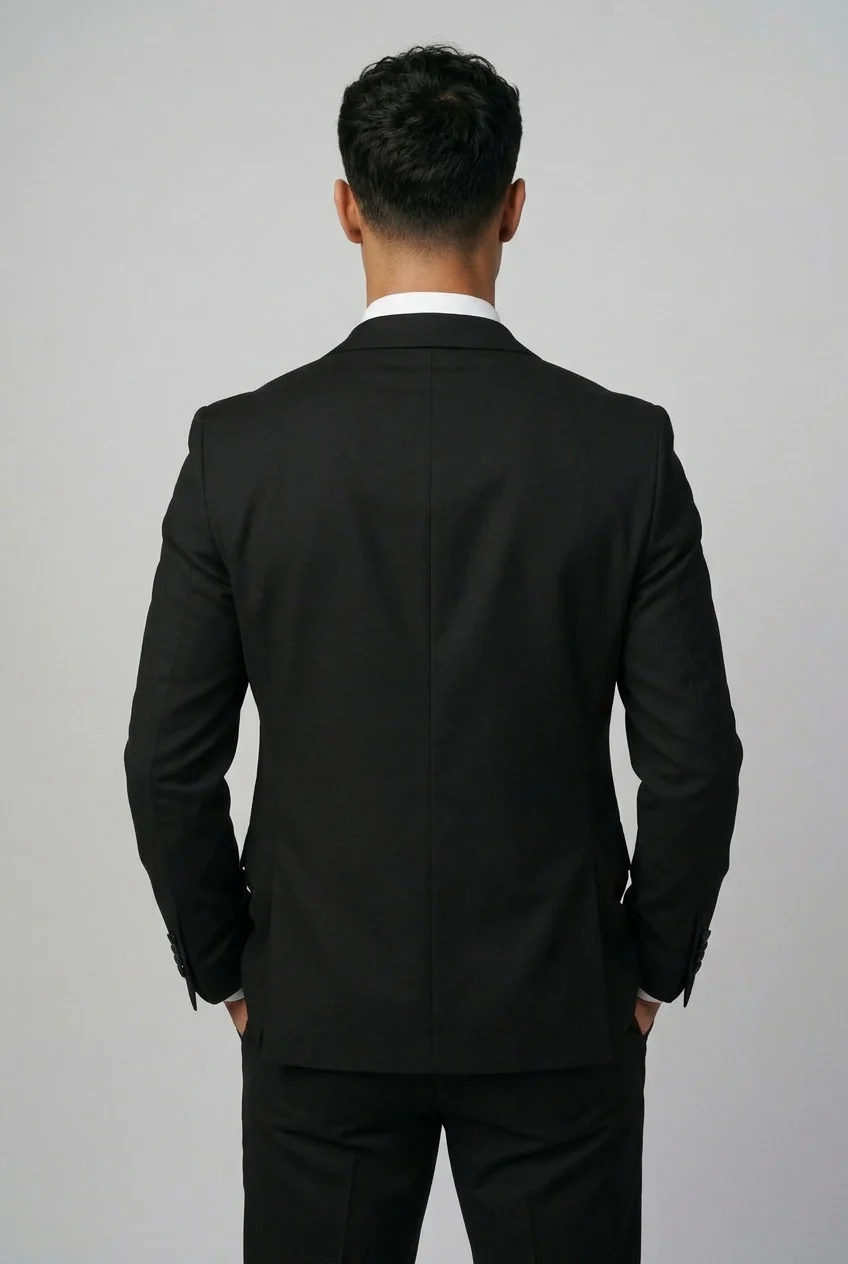 Harry Black Prom Tuxedo Suit with Satin Lapels - Image 3