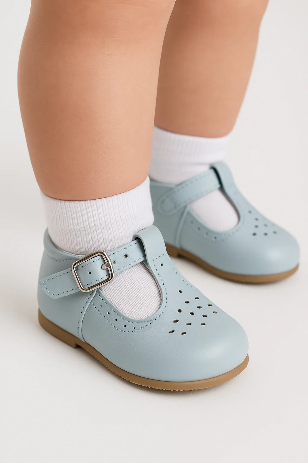 Kids Unisex Buckled Mary Jane Shoes - AARON - Baby Blue - Image 5