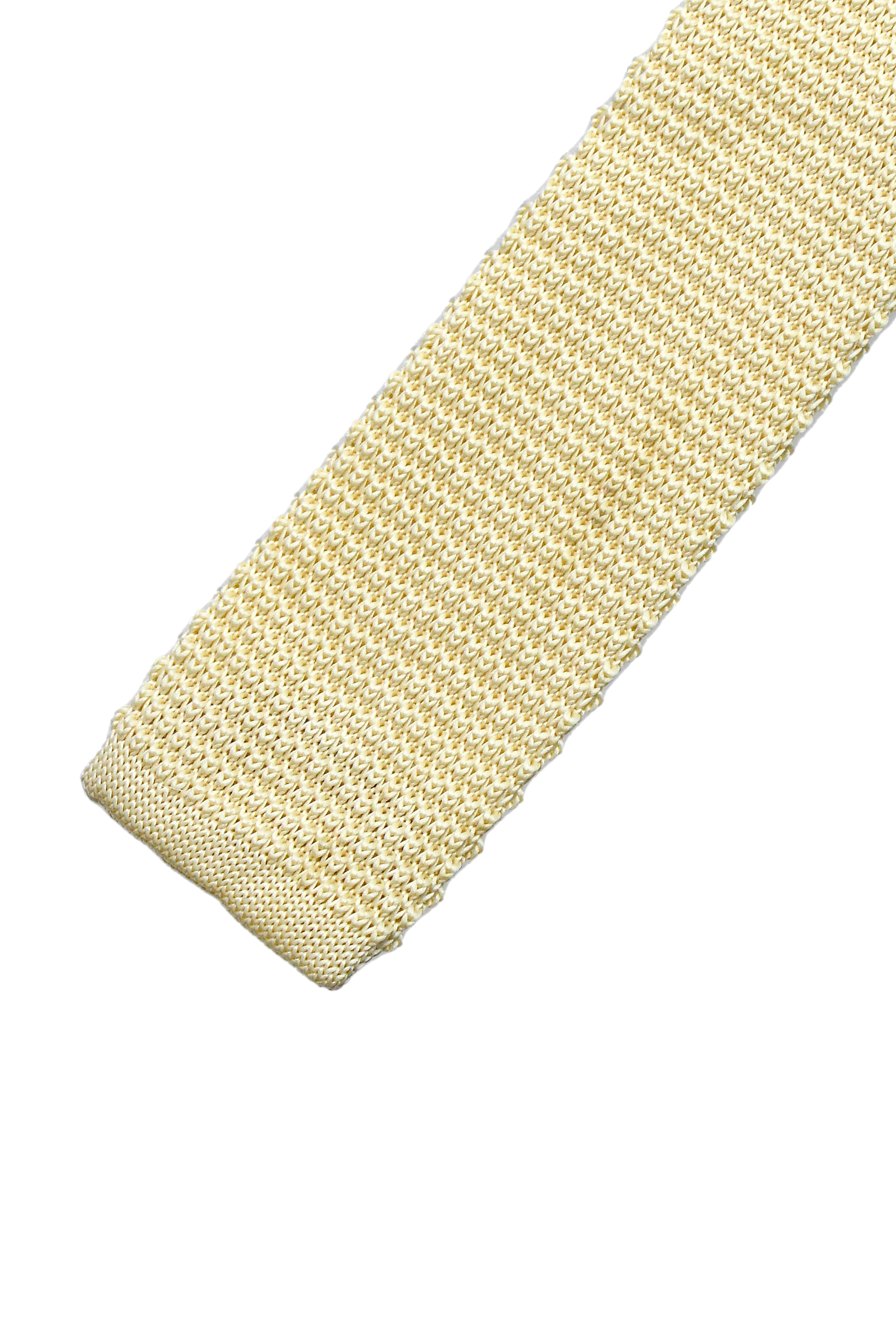 Men's Knitted Tie - Sand Beige - Image 2