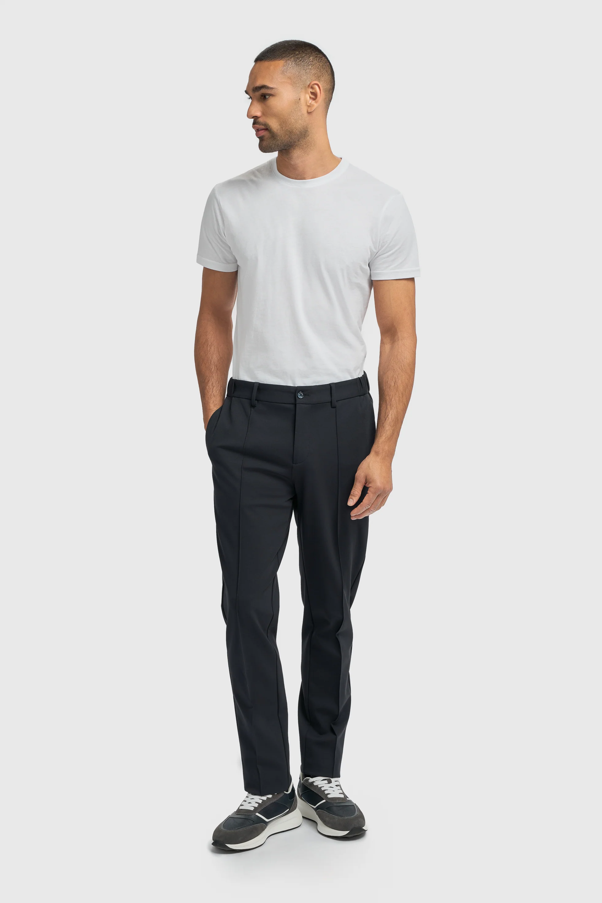 Men’s 2-Piece Casual Zip Up Tracksuit  - Coney - Slate - Image 4