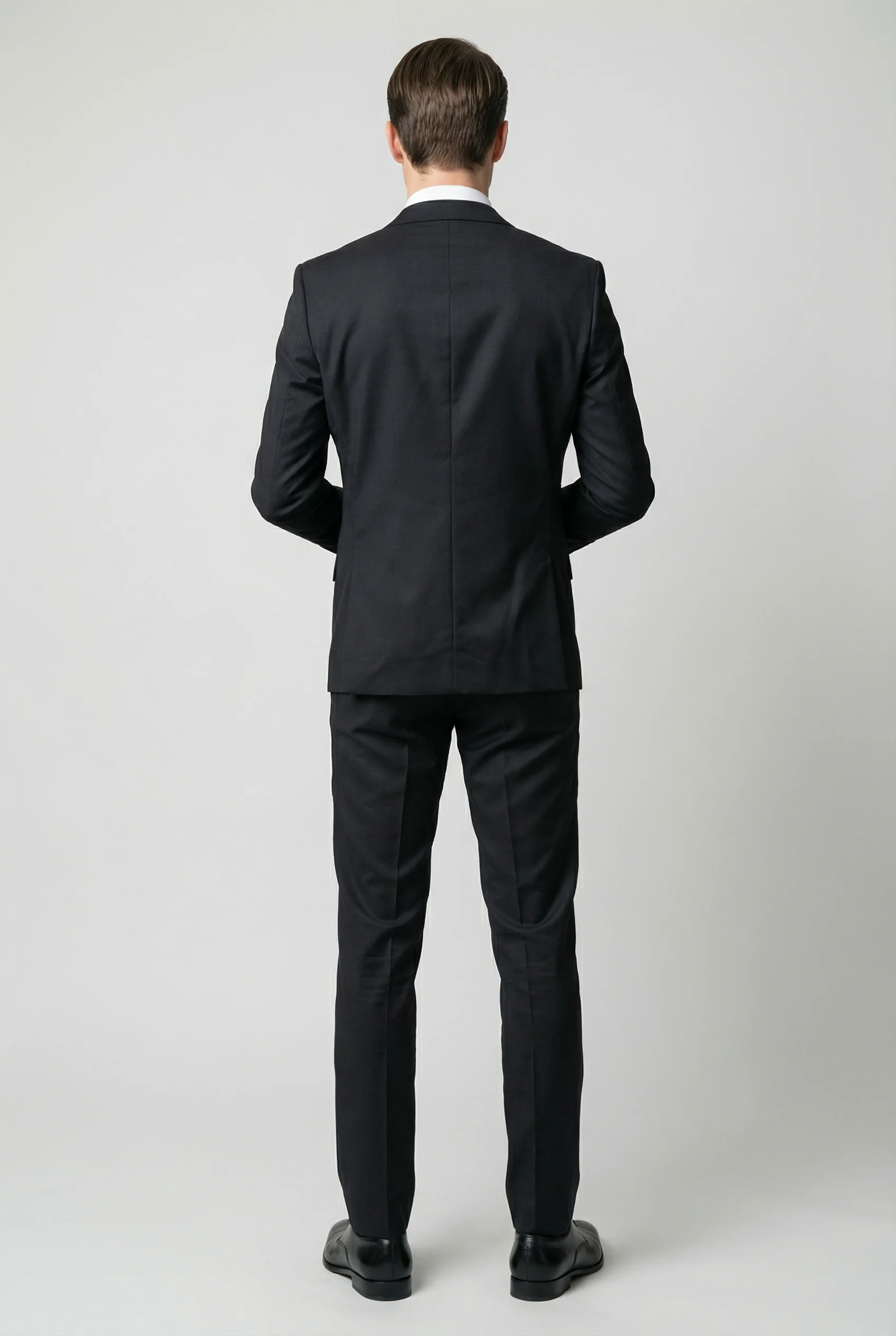 Men’s 2 Piece Double Breasted Formal Suit - CARSON BLACK - Image 4