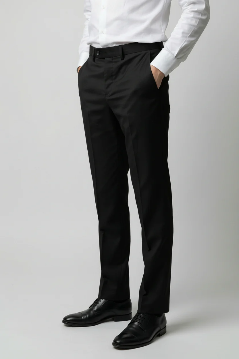 Men’s 2 Piece Double Breasted Formal Suit - CARSON BLACK - Image 6