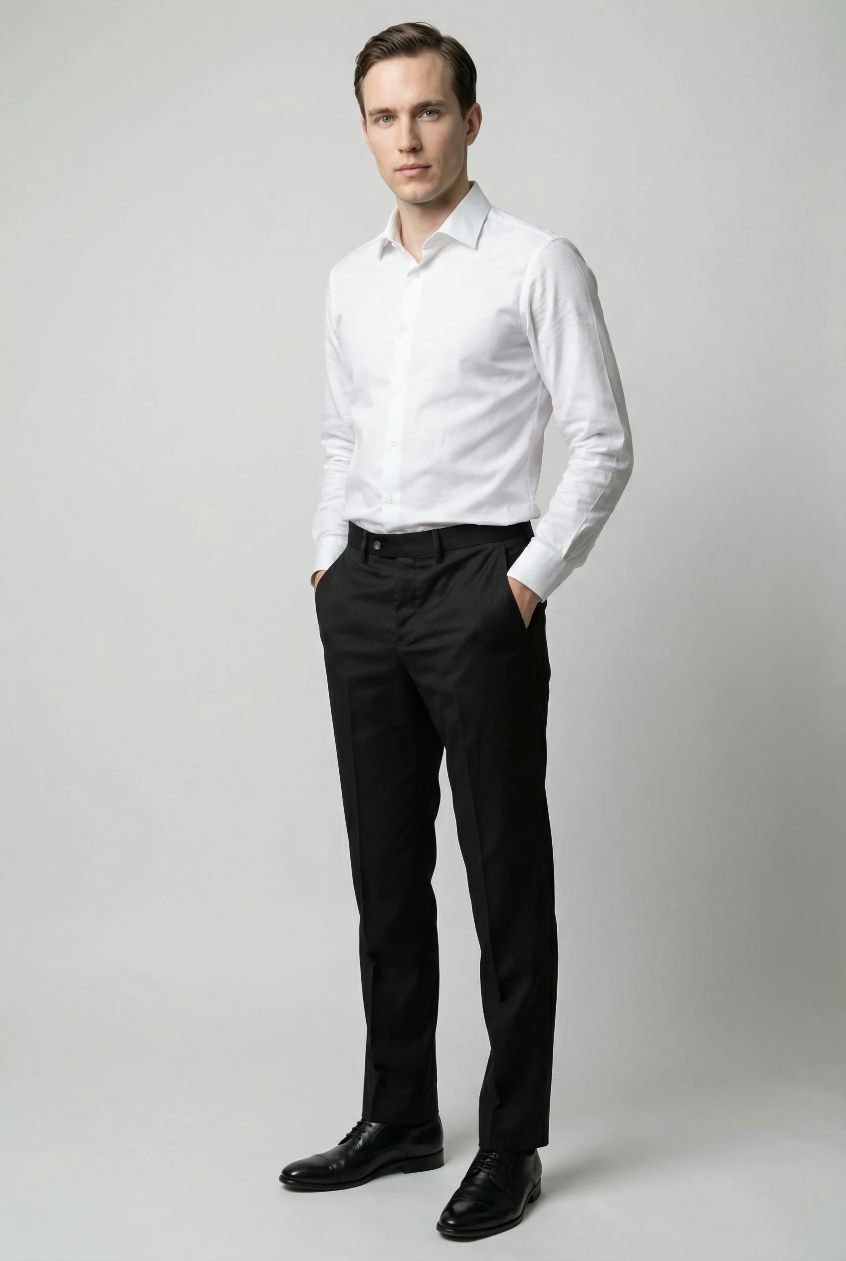 Men’s 2 Piece Double Breasted Formal Suit - CARSON BLACK - Image 7