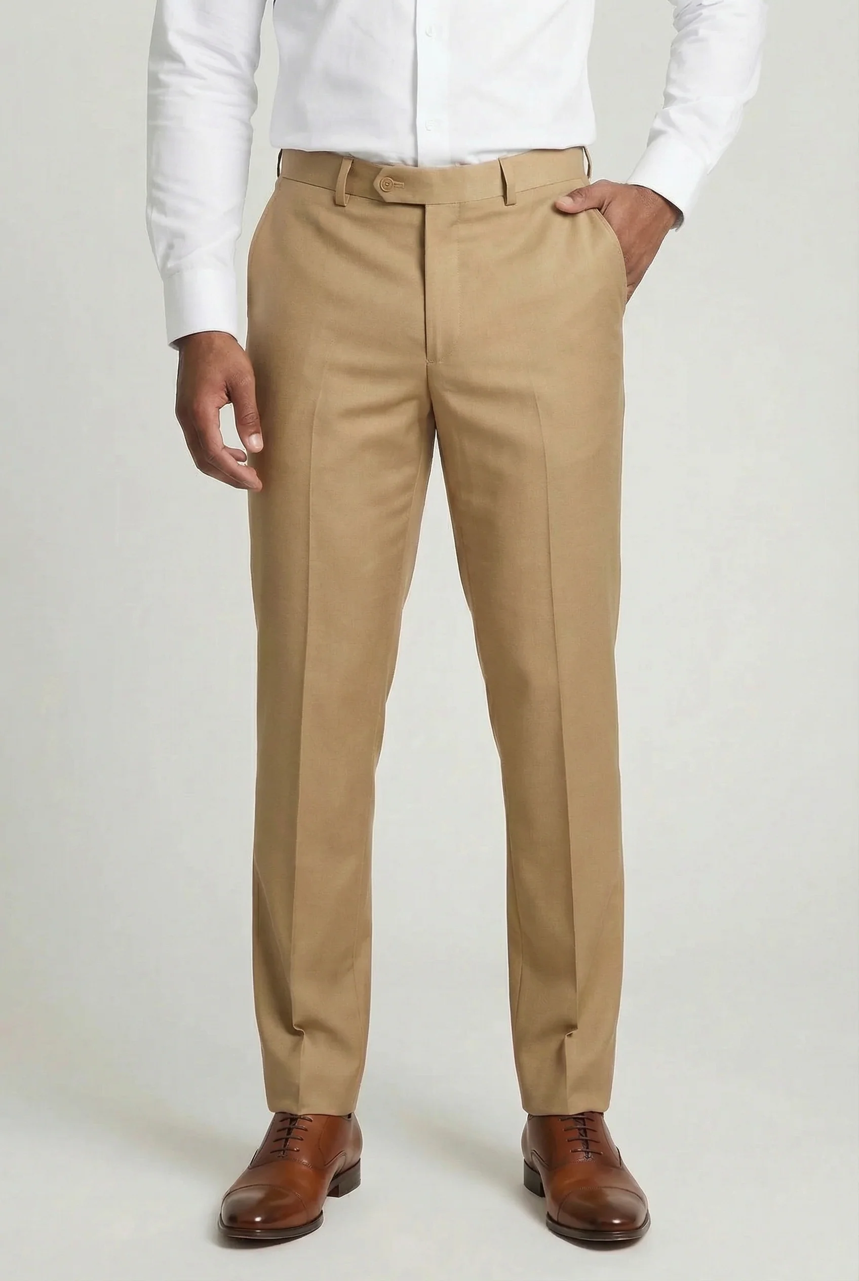 Men’s 3-Piece Formal Suit with Double Breasted Waistcoat - Jason - Mustard - Image 6