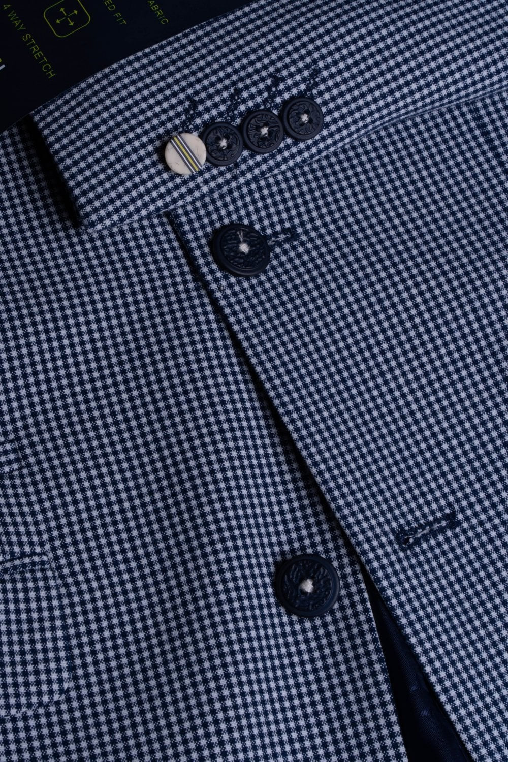 Men's Slim-Fit Blue Suit Jacket - BARESI - Blue - Image 5