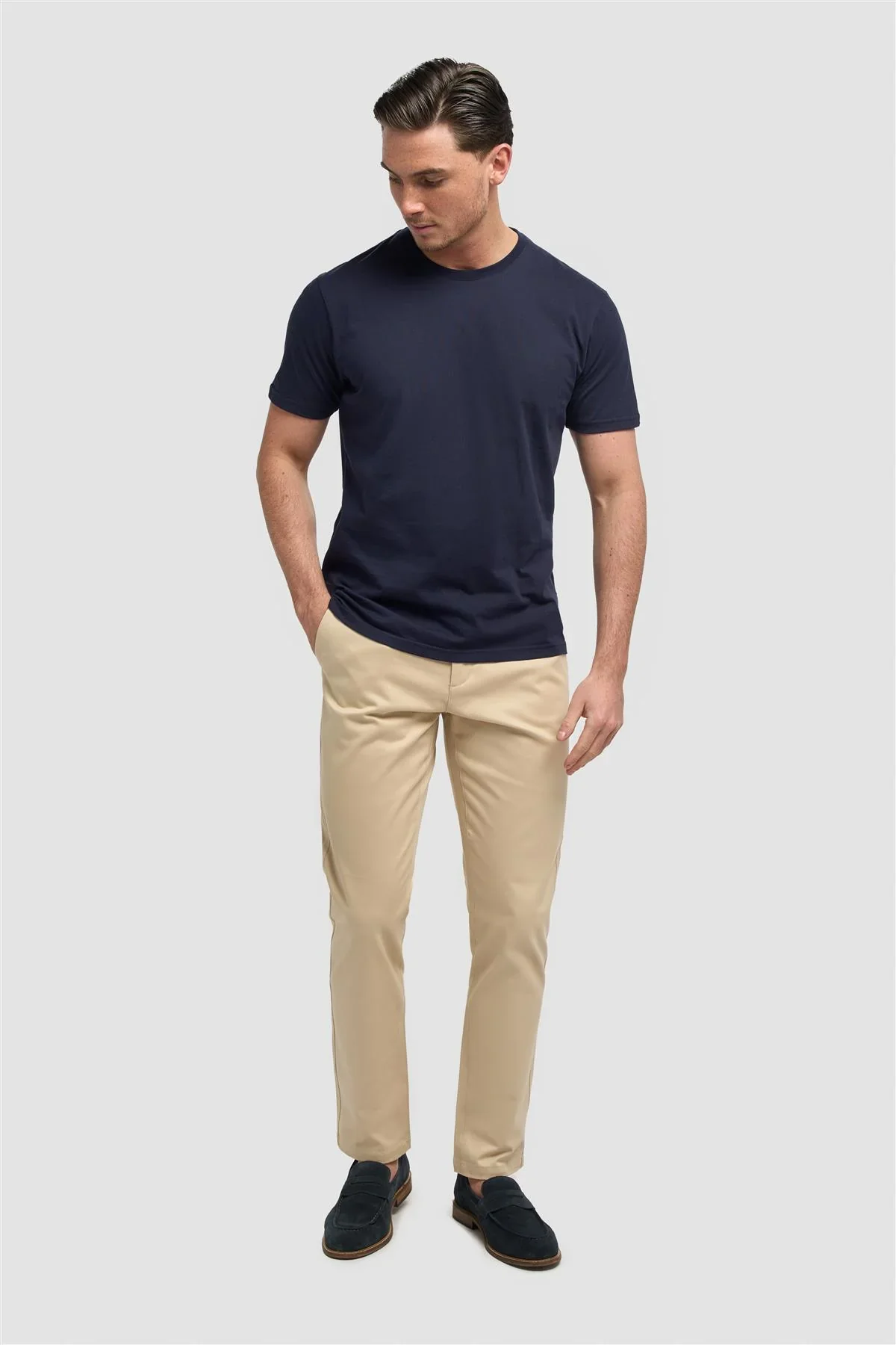 Men's Casual Cotton Chino - DAKOTA - Beige - Image 2
