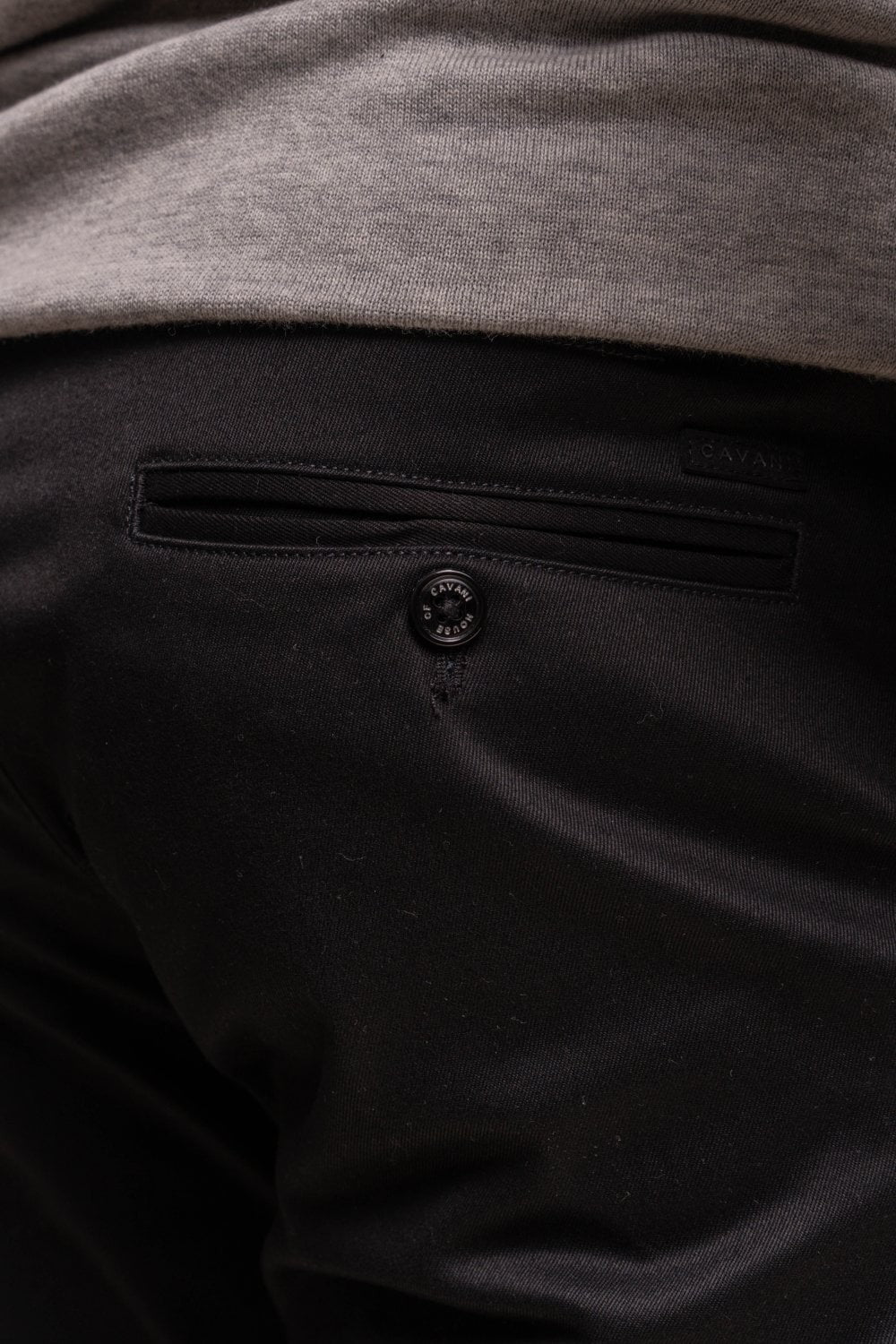 Men's Cotton Chino Trousers - DAKOTA - Black - Image 6