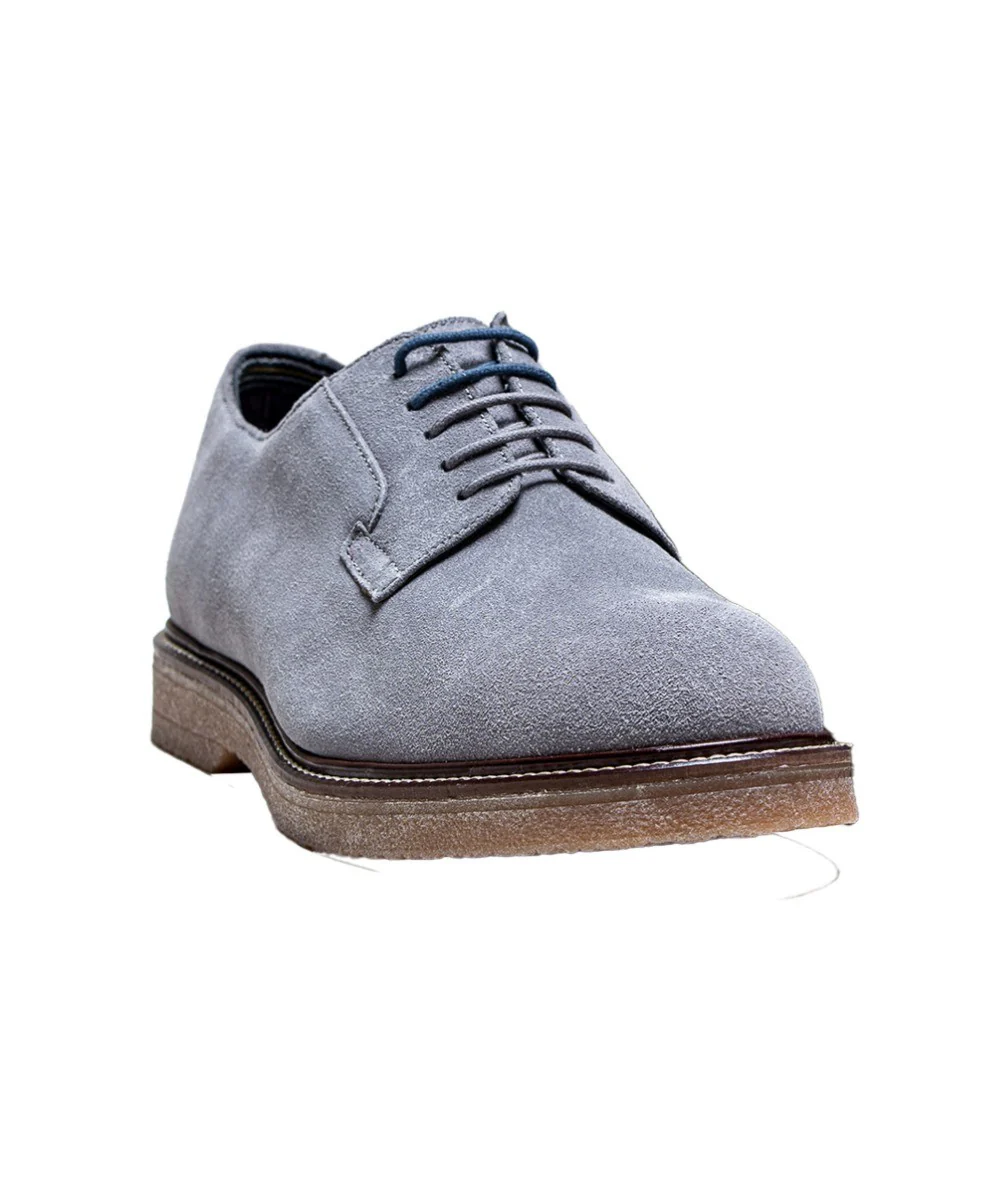 Men's Suede Lace up Shoes - RICHMOND - Dove - Image 3