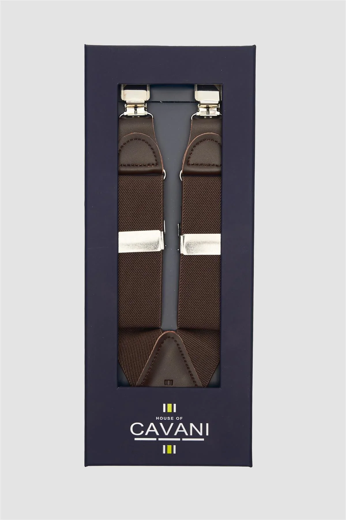 Men’s Clip-On Braces with Adjustable Straps -Brown - Image 6