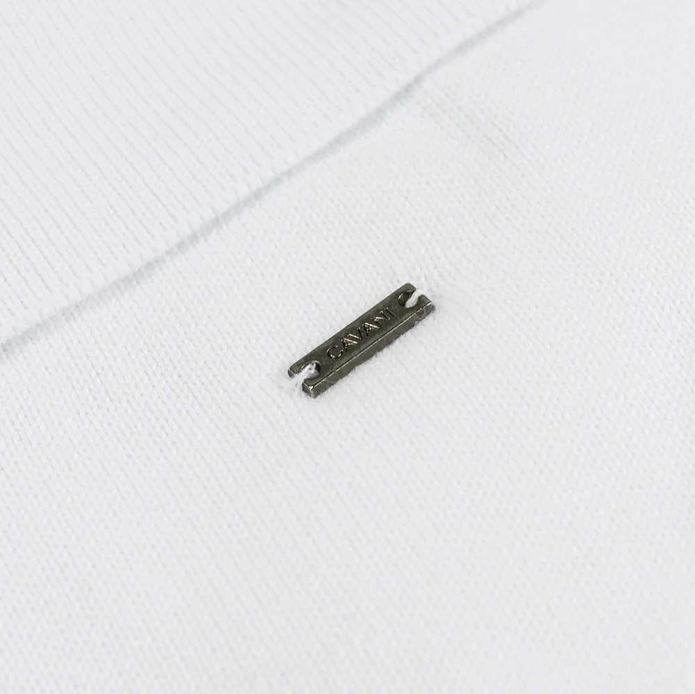 Men's Cotton Slim Fit Crewneck Jumper - Ecru - Image 6