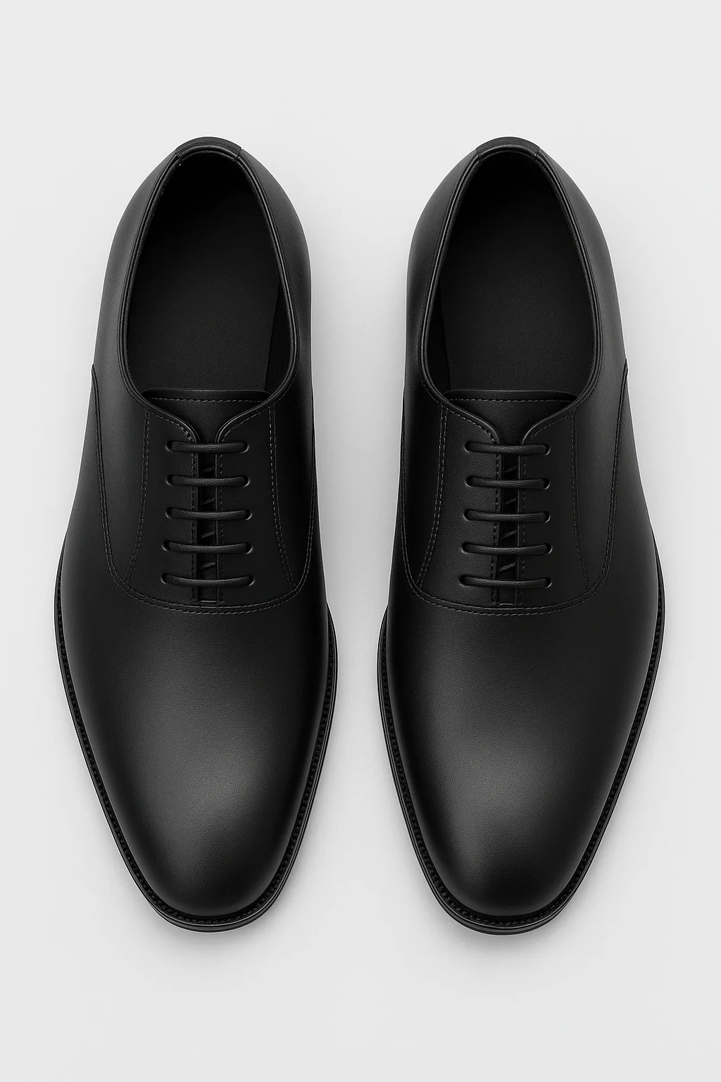 Men’s Matt Oxford Dress Shoes - Soho - Black - Image 2