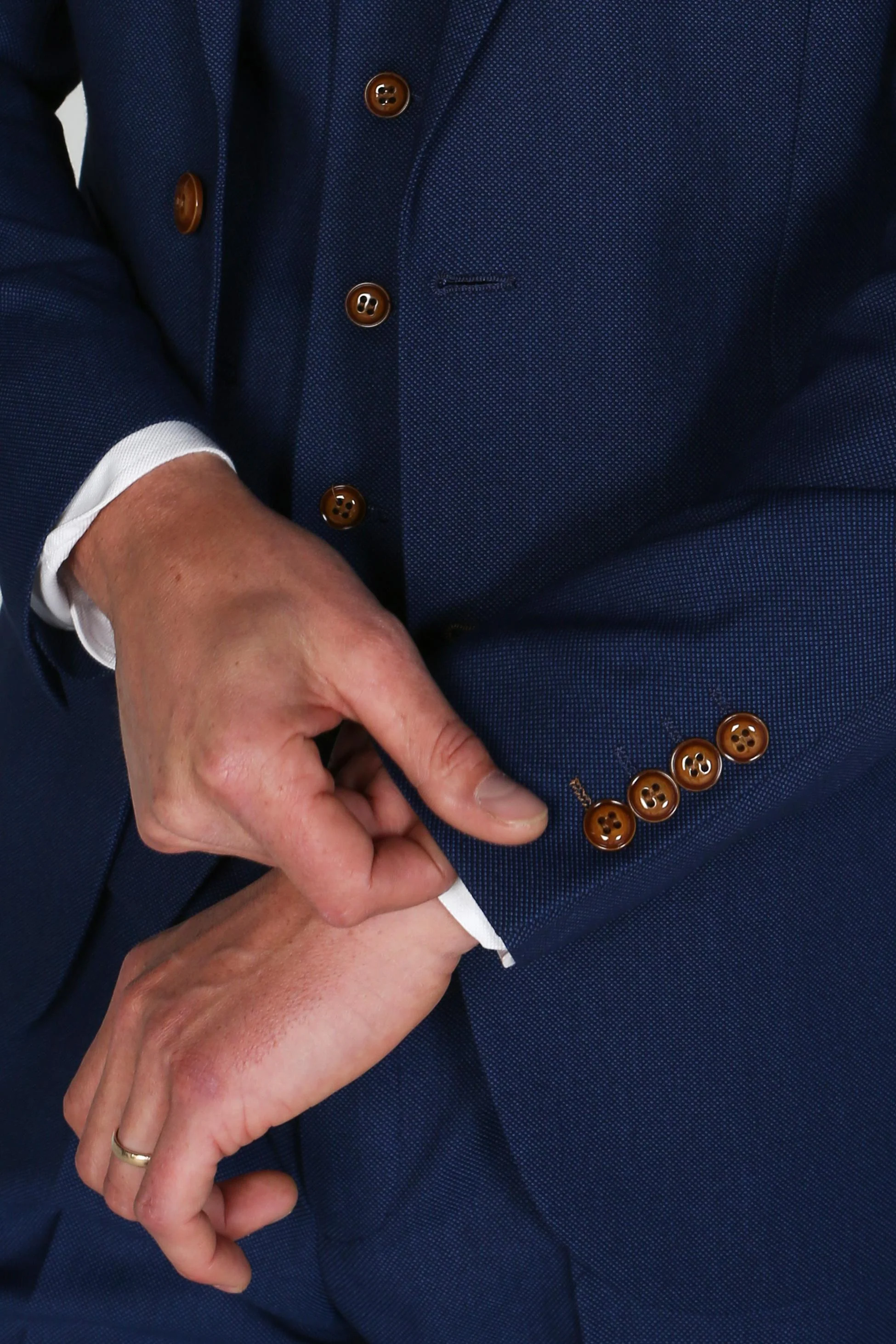 Men's Tailored Fit Blue Suit - MAYFAIR - Royal Blue - Image 8
