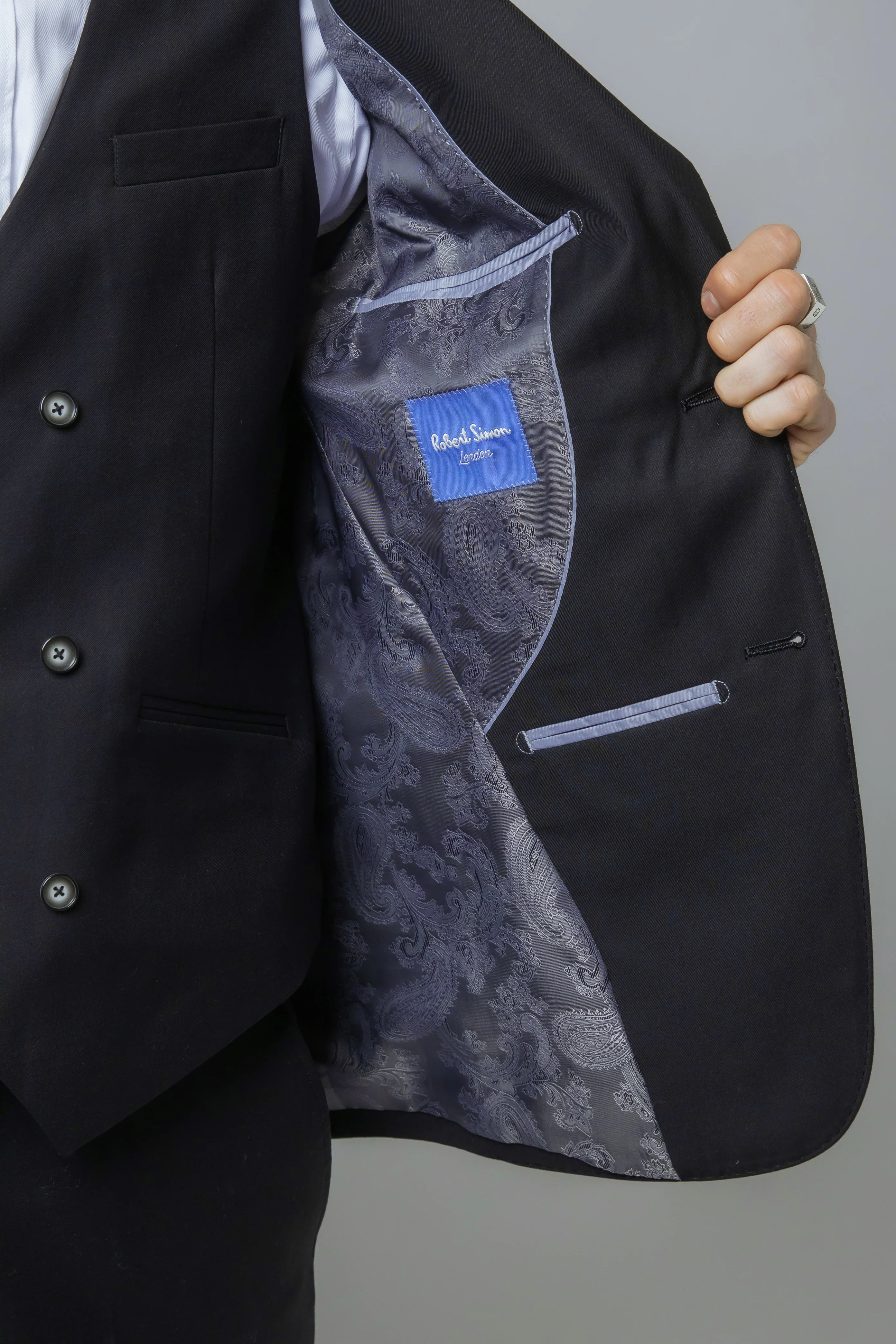 Men's Slim Fit Suit - JACK  Black - Image 15