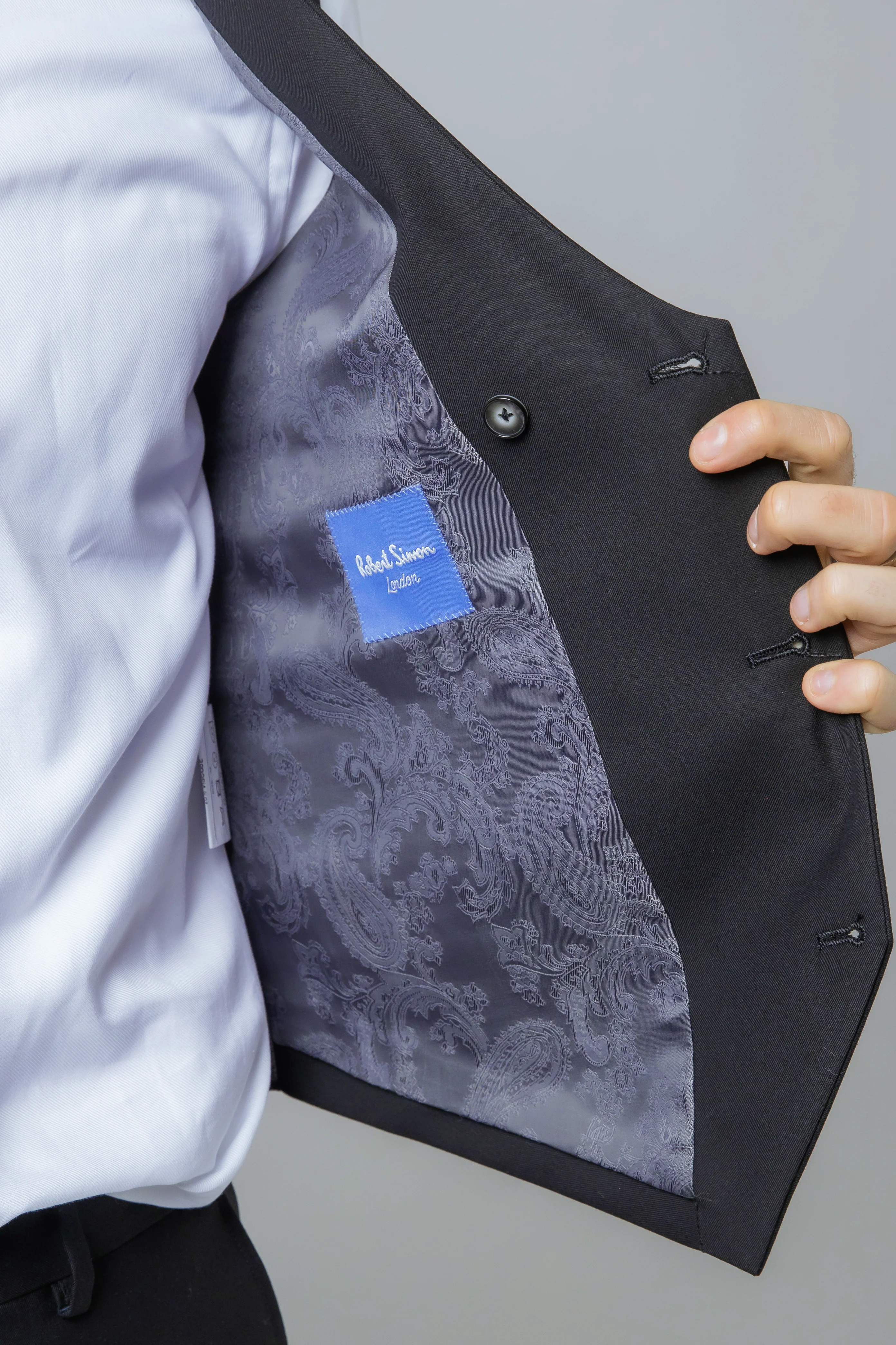 Men's Slim Fit Suit - JACK  Black - Image 18