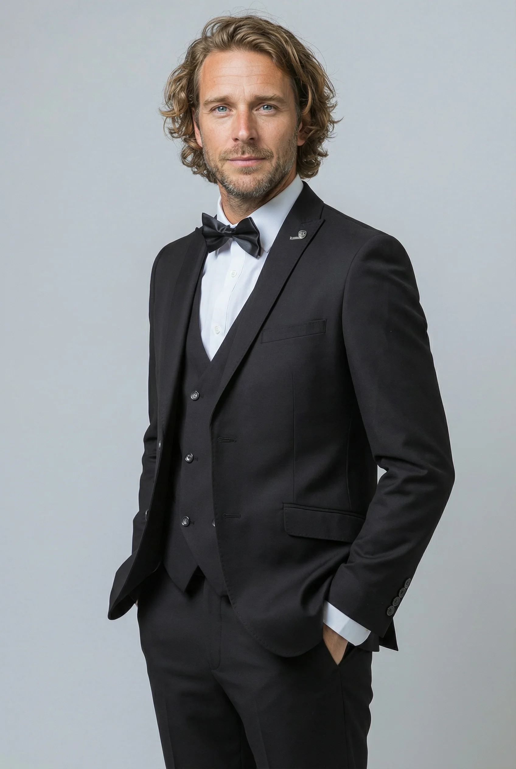 Men's Slim Fit Suit - JACK  Black - Image 3