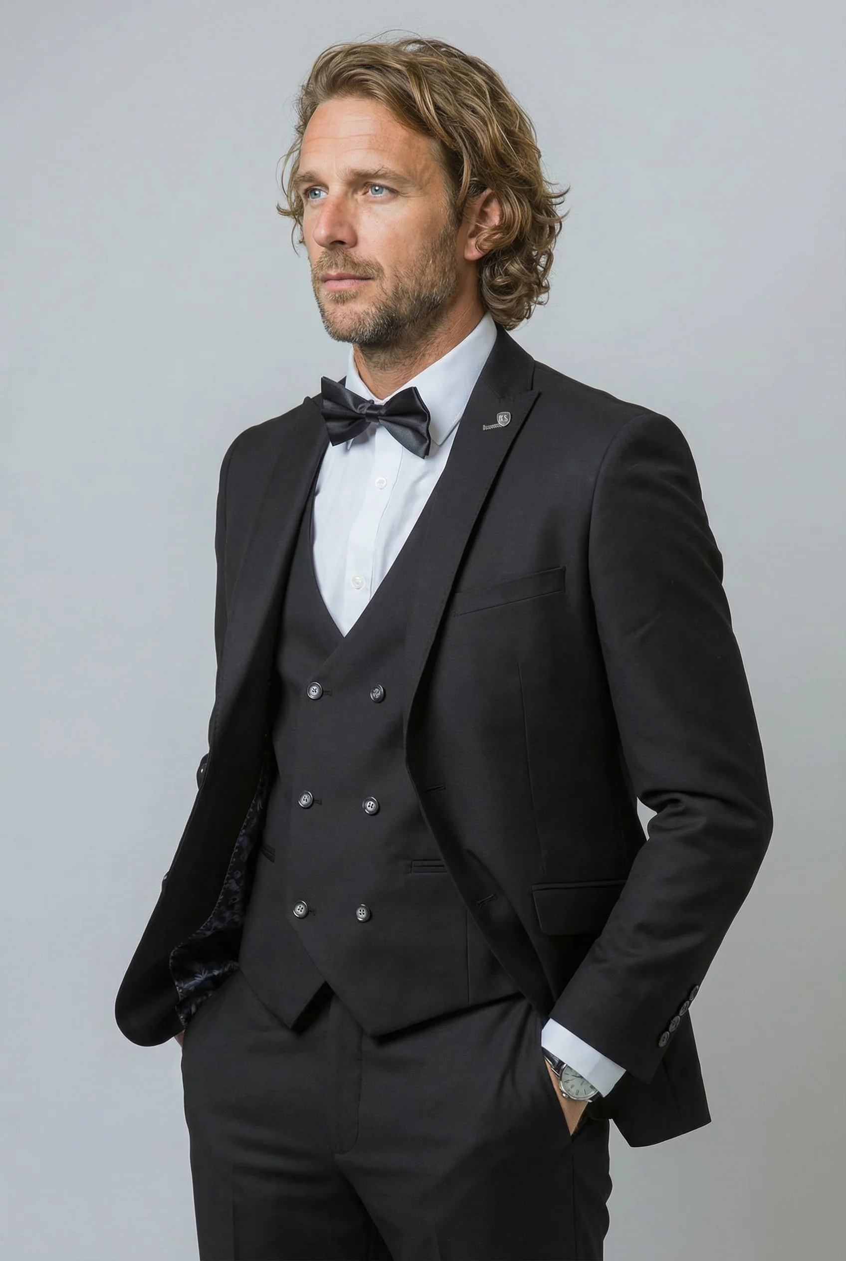 Men's Slim Fit Suit - JACK  Black - Image 4