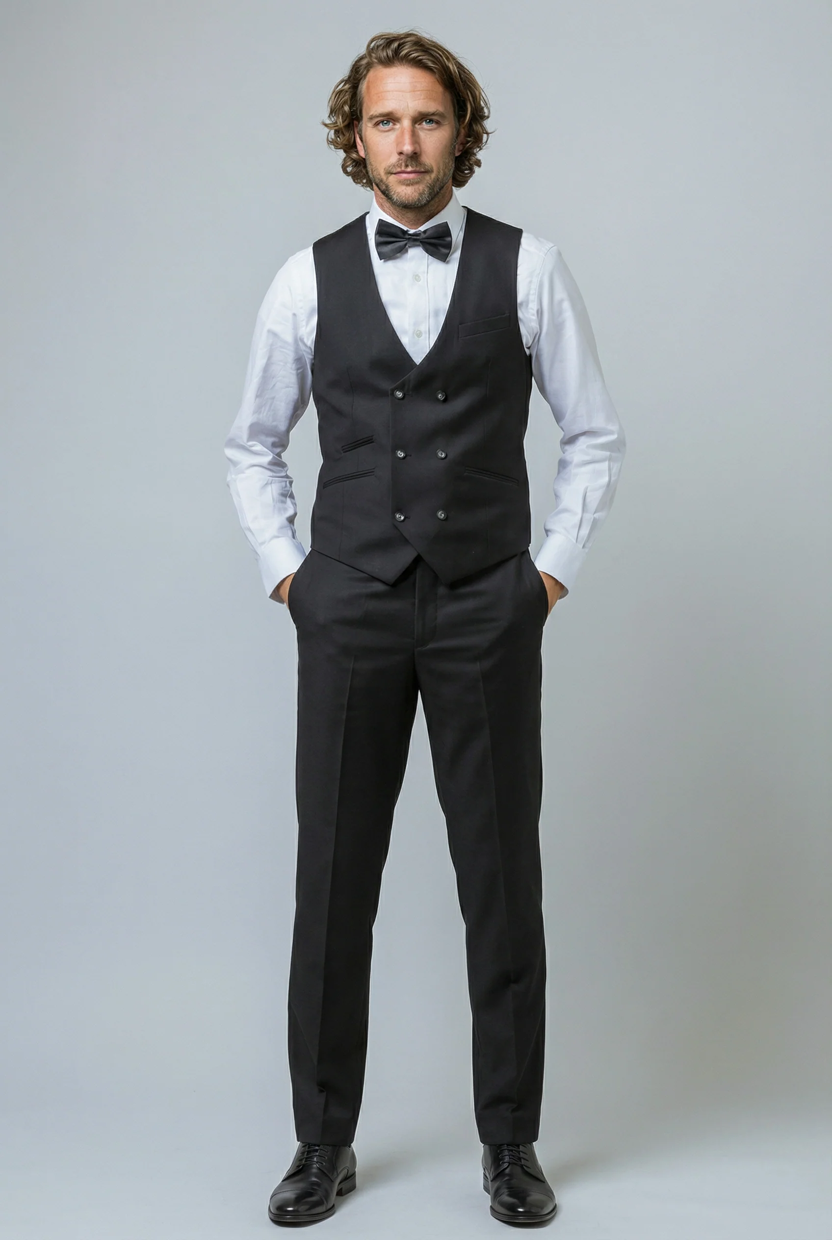 Men's Slim Fit Suit - JACK  Black - Image 7