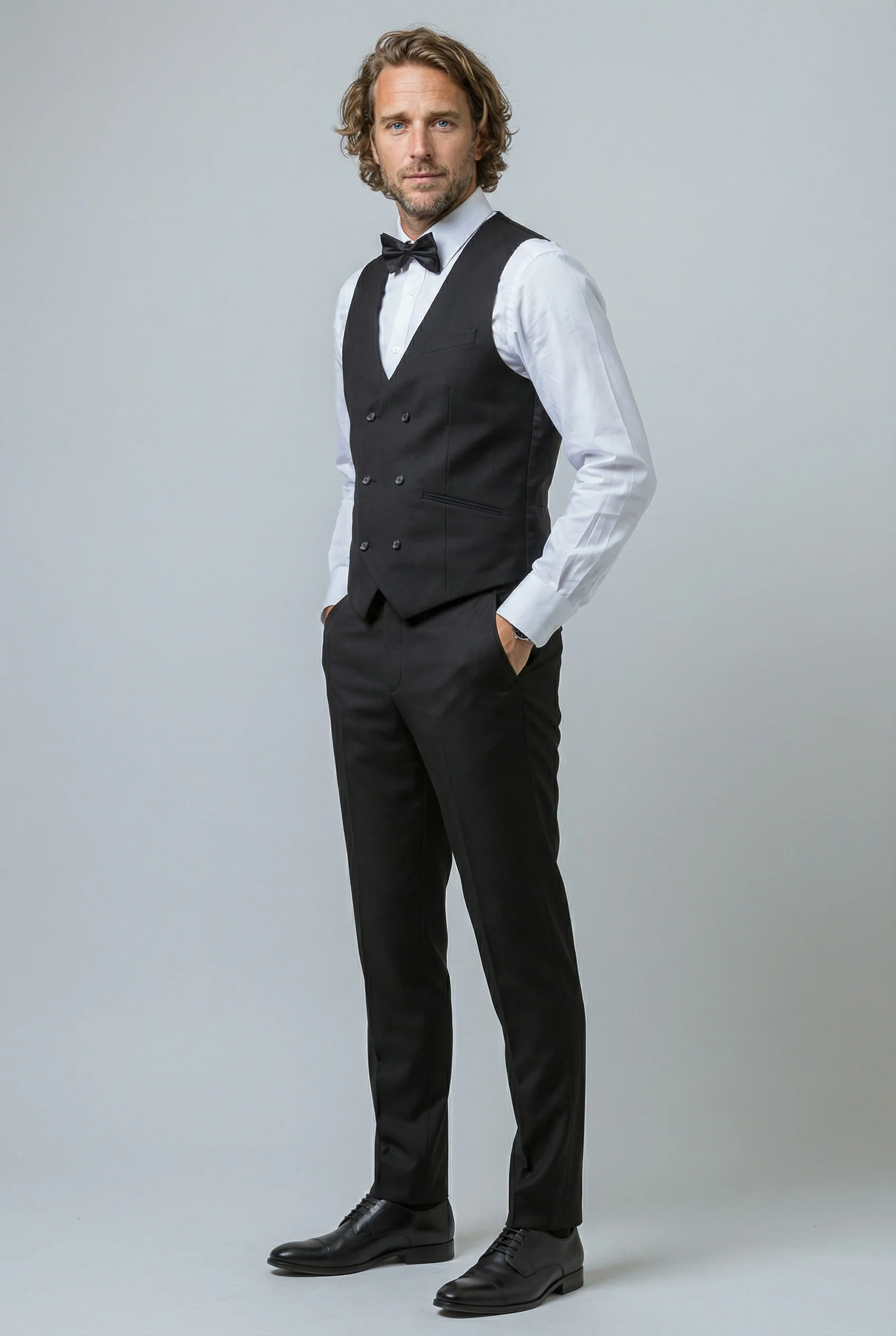 Men's Slim Fit Suit - JACK  Black - Image 8