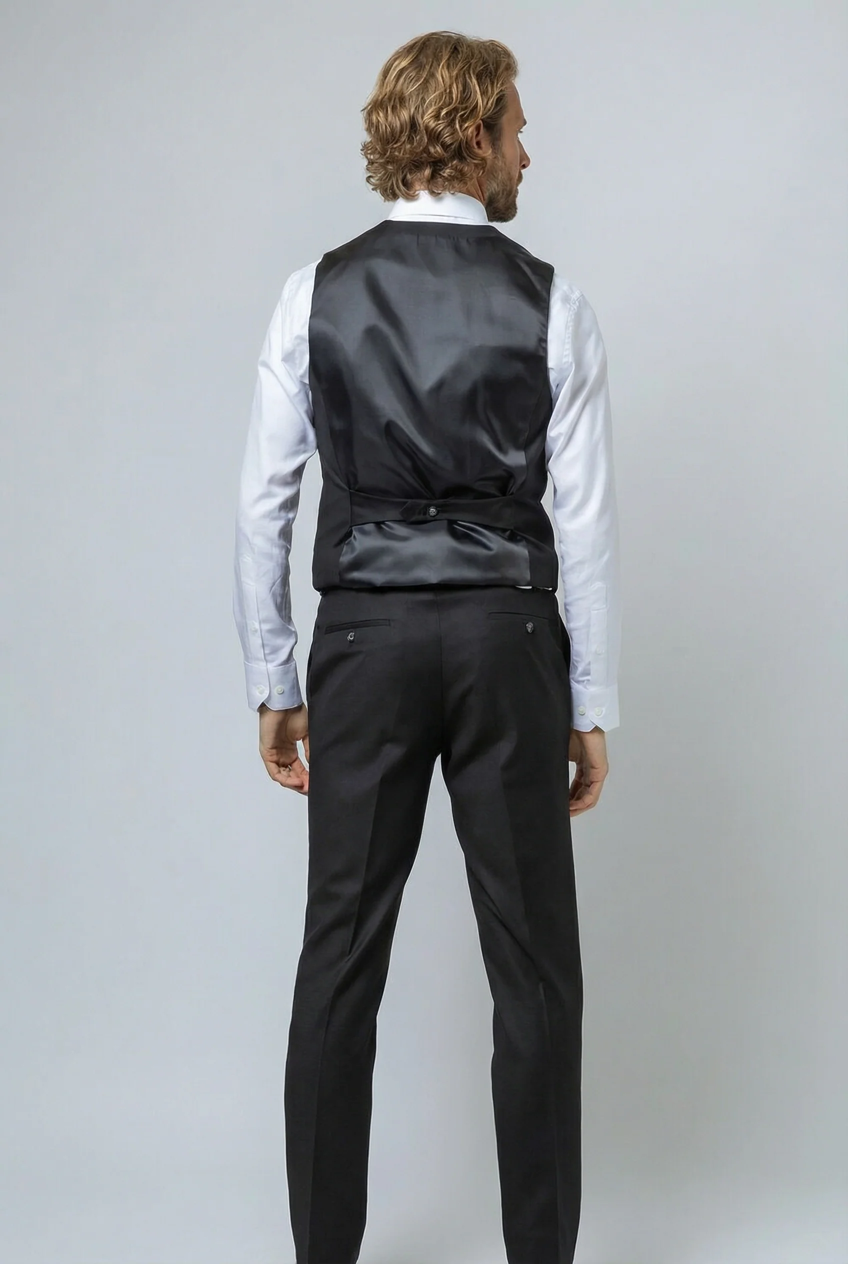 Men's Slim Fit Suit - JACK  Black - Image 9