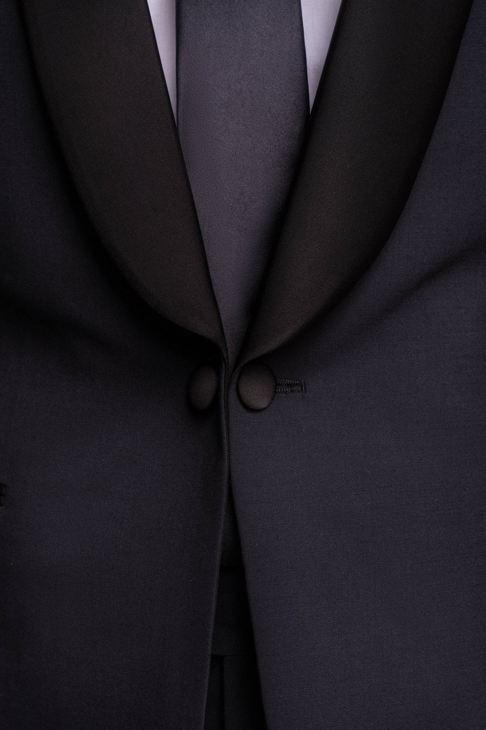 Men's Slim Fit Wool Blend Tuxedo Suit Jacket - ASPEN - Midnight Blue - Image 5