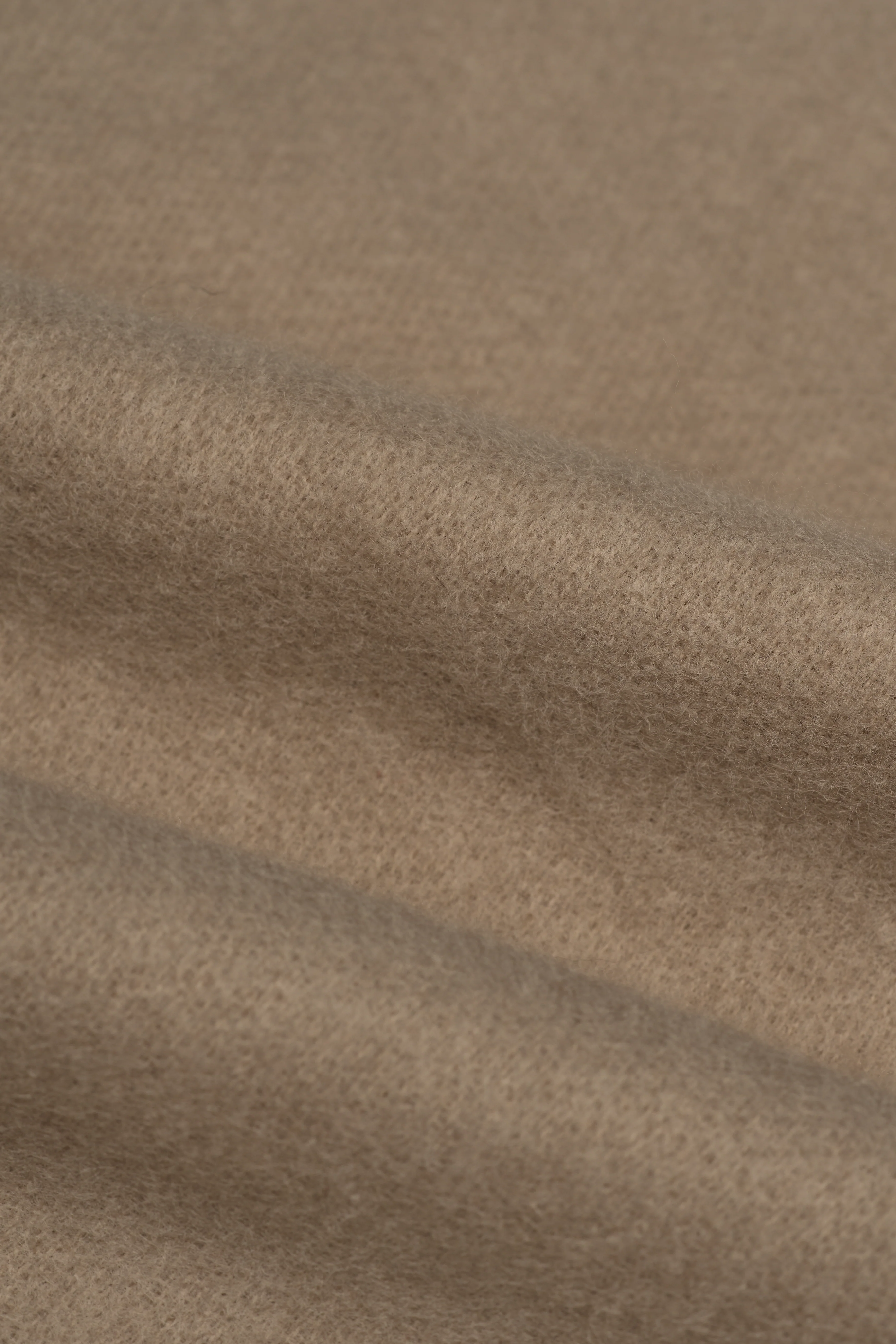 Men’s Soft Fringe Knit Scarf - Fawn - Image 2