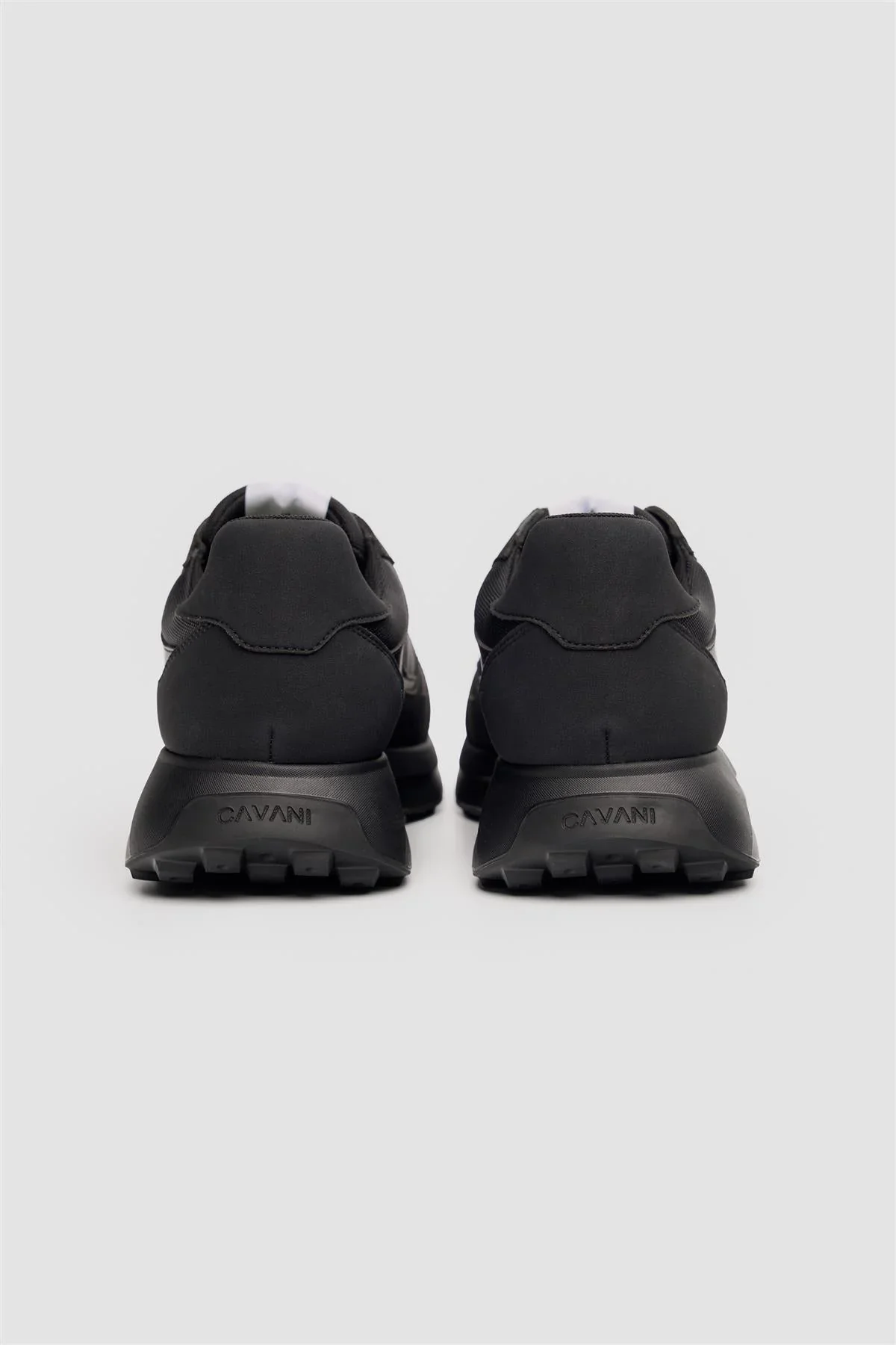 Men’s Suede-Accented Casual Trainers - Albany - Black - Image 3