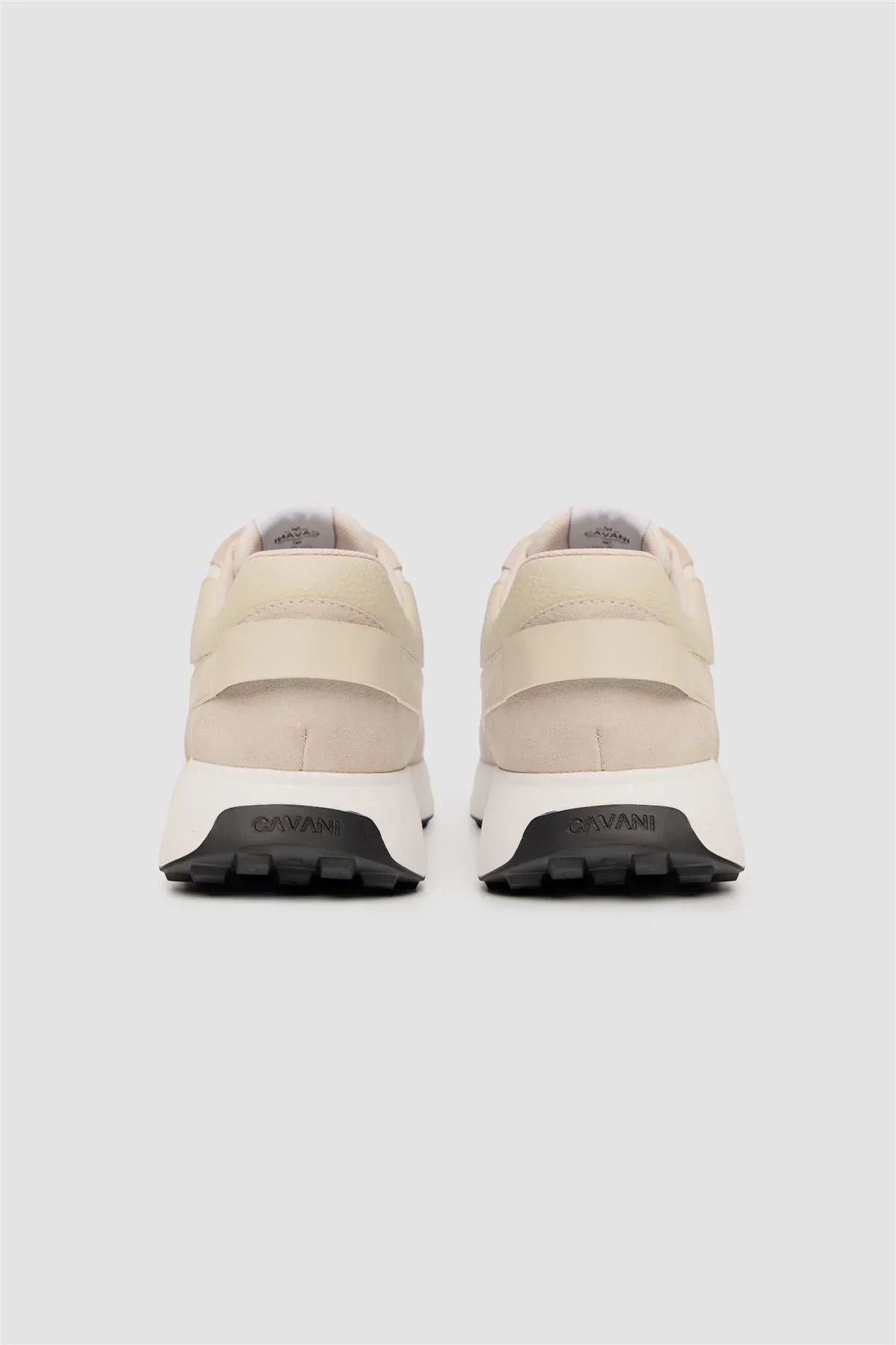 Men’s Suede-Accented Casual Trainers - Canbera White - Image 2