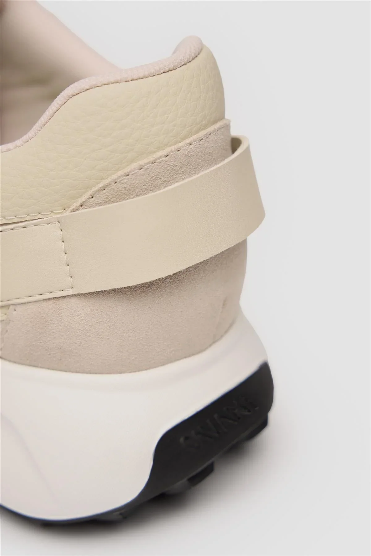 Men’s Suede-Accented Casual Trainers - Canbera White - Image 3