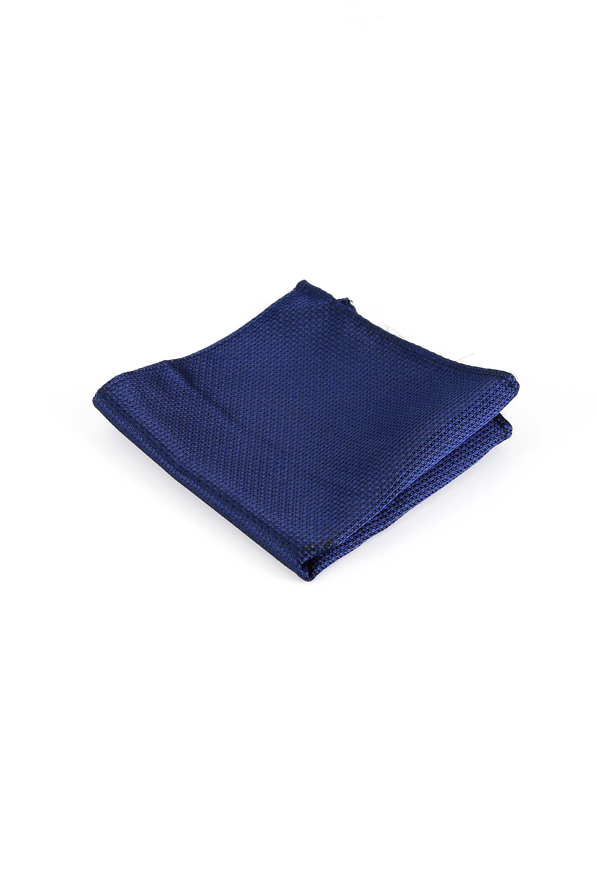 Men's Textured Tie & Cufflinks Set - Dark Blue - Image 5