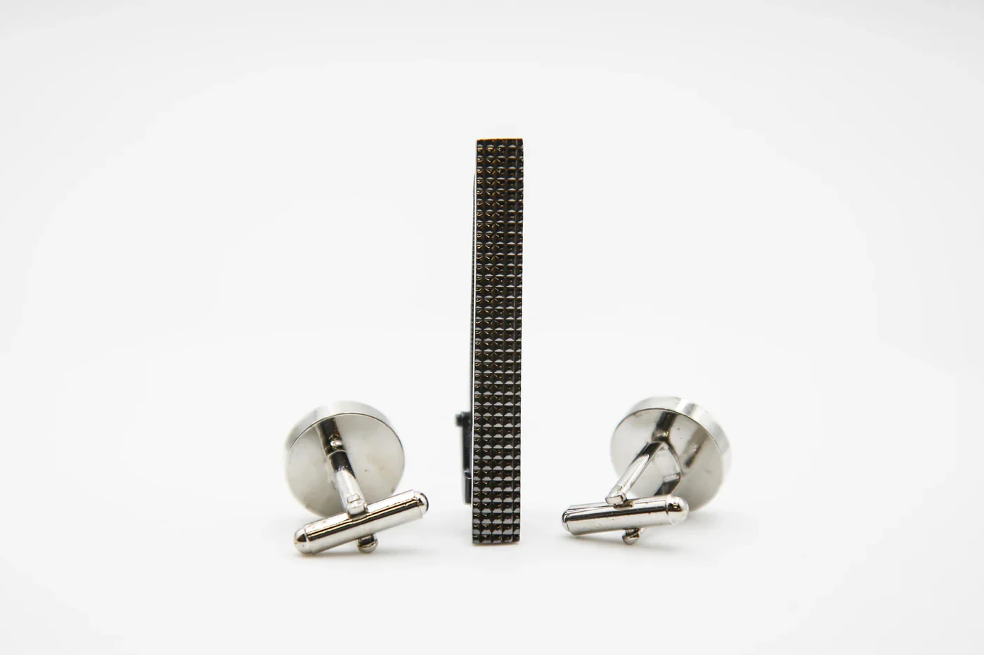 Men's Paisley Tie Cufflink Set - Black - Image 2