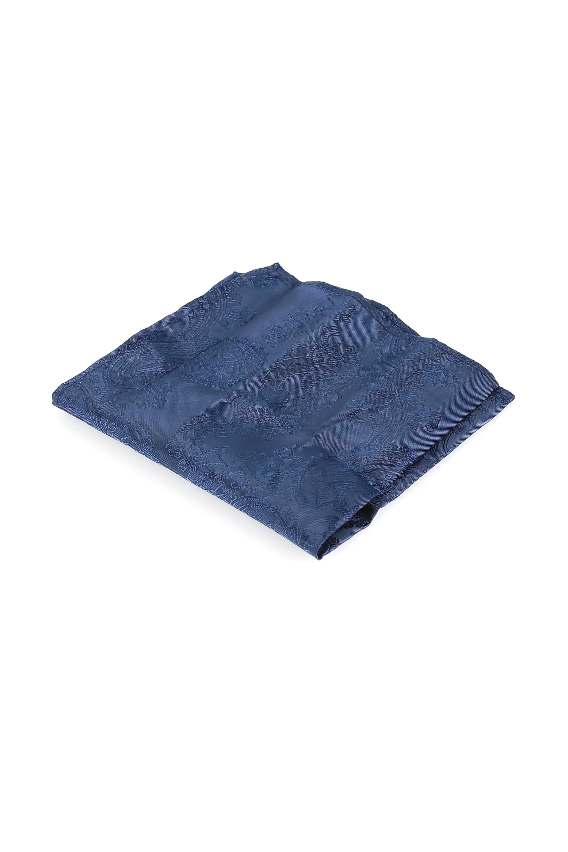 Men's Paisley Tie Cufflink Set - Deep Blue - Image 5
