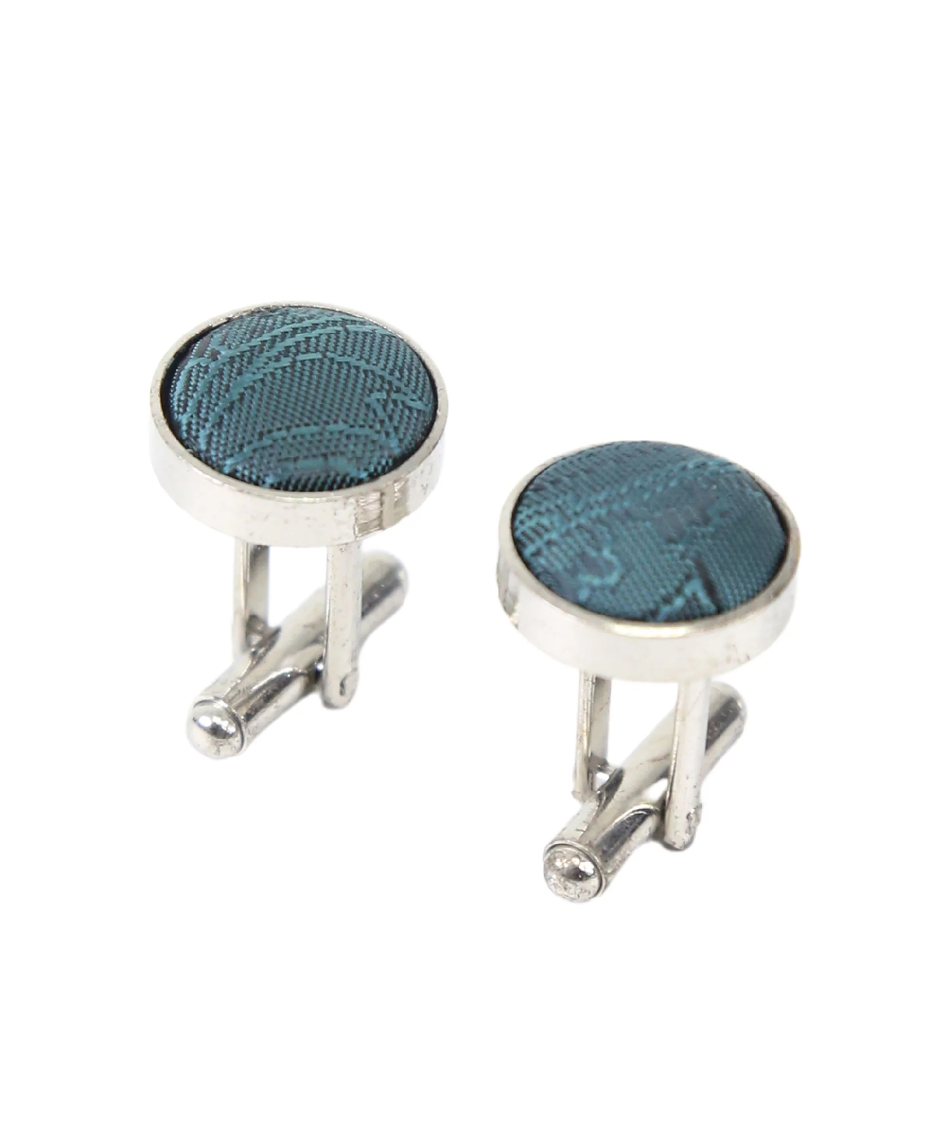 Men's Paisley Tie Cufflink Set - Green - Image 3