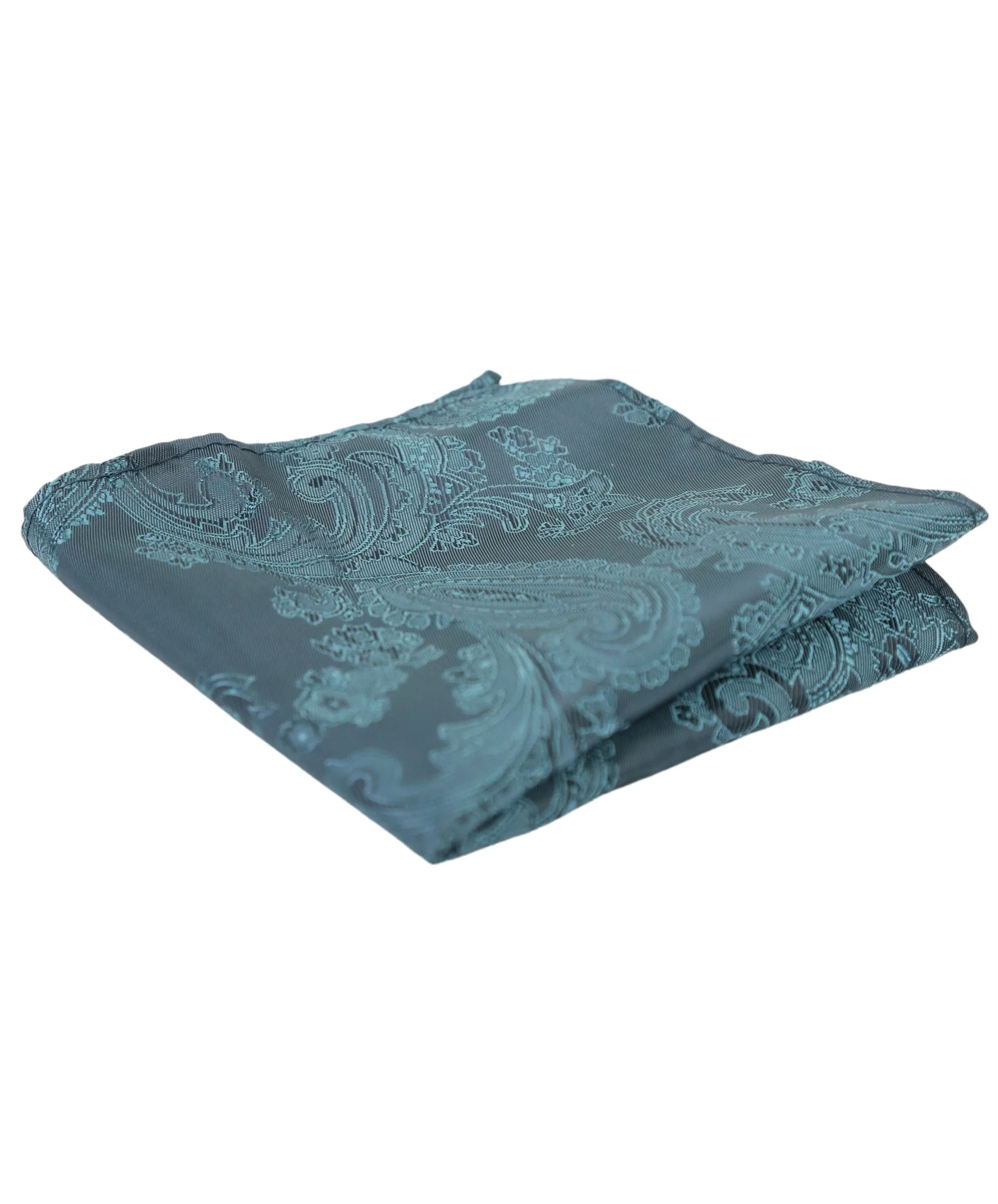 Men's Paisley Tie Cufflink Set - Green - Image 5