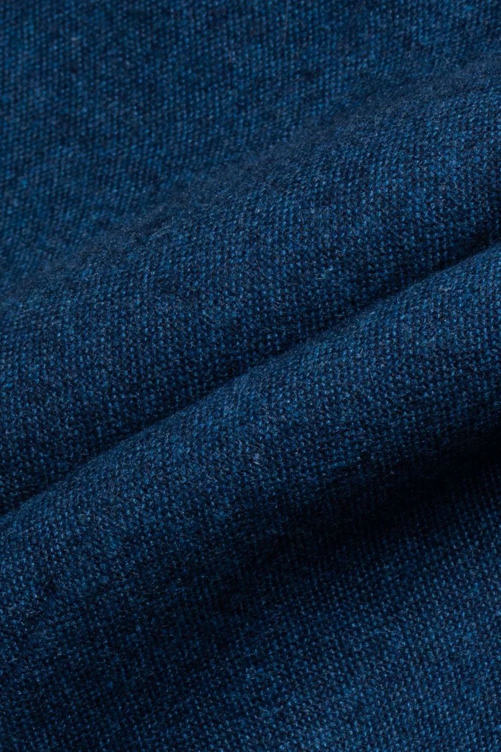 Men's Tweed Wool Slim Fit Formal Blue Trousers - ORSON - Blue - Image 5