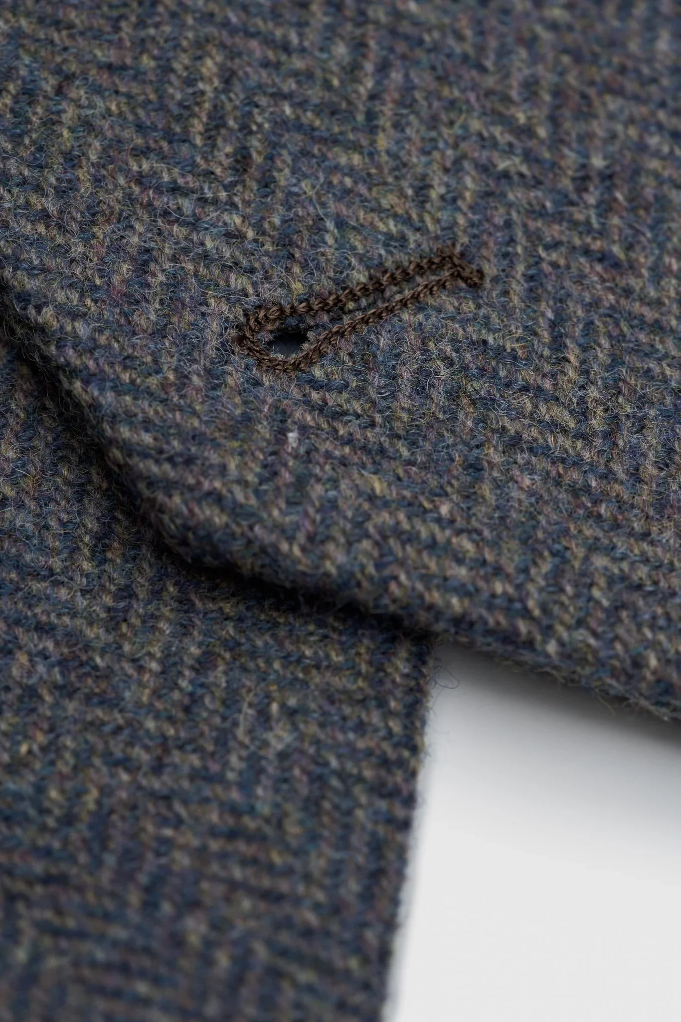 Men’s Wool Herringbone Tweed Waistcoat - Thomas - Savoy Grey - Image 4