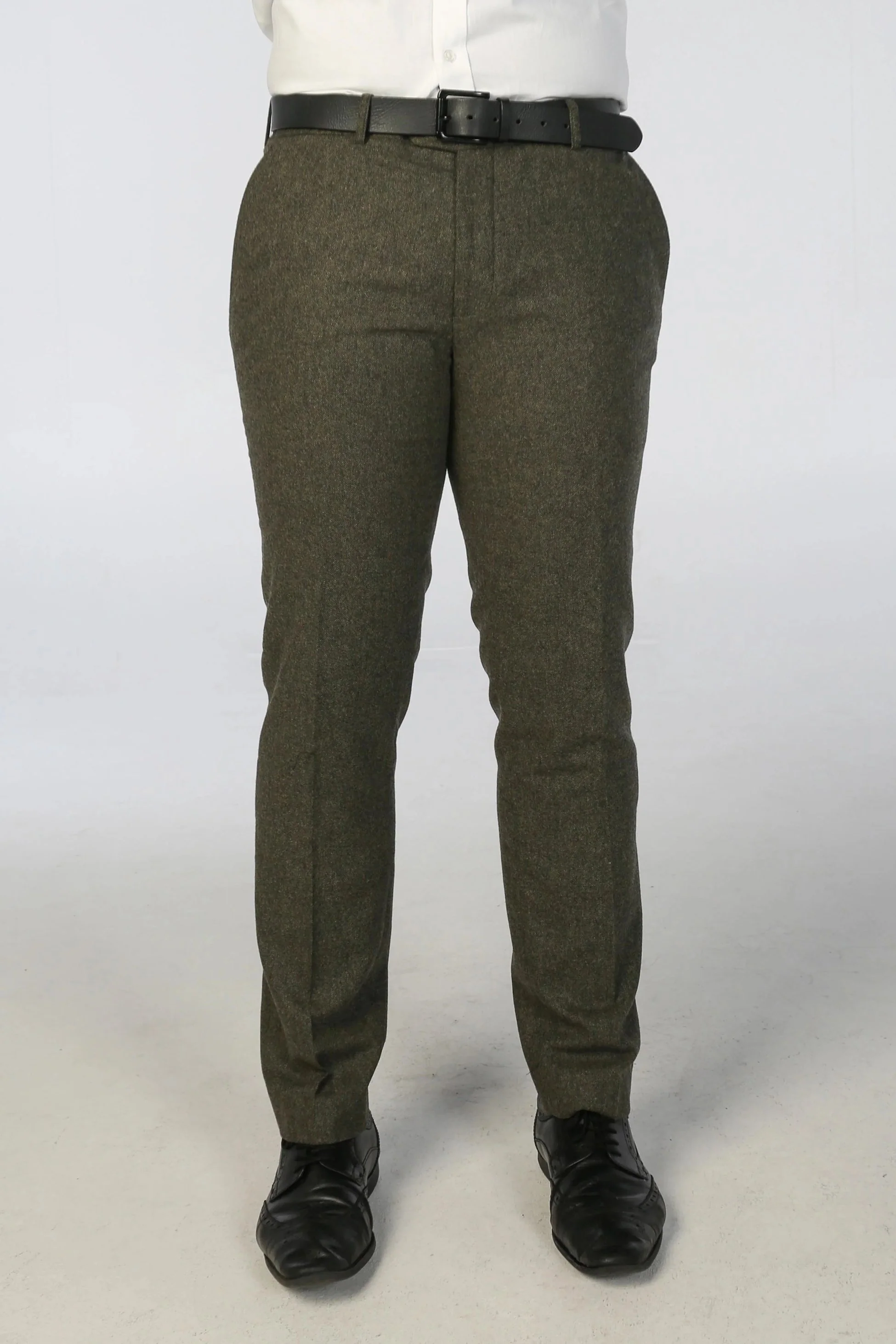 Men’s Tweed Wool Suit - OSCAR - Green - Image 8