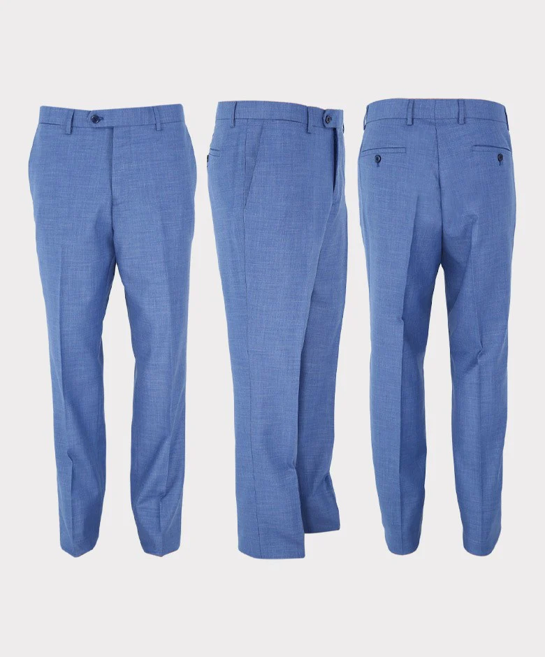 Men's Light Tailored Fit Suit - JAYDEN - Blue - Image 13