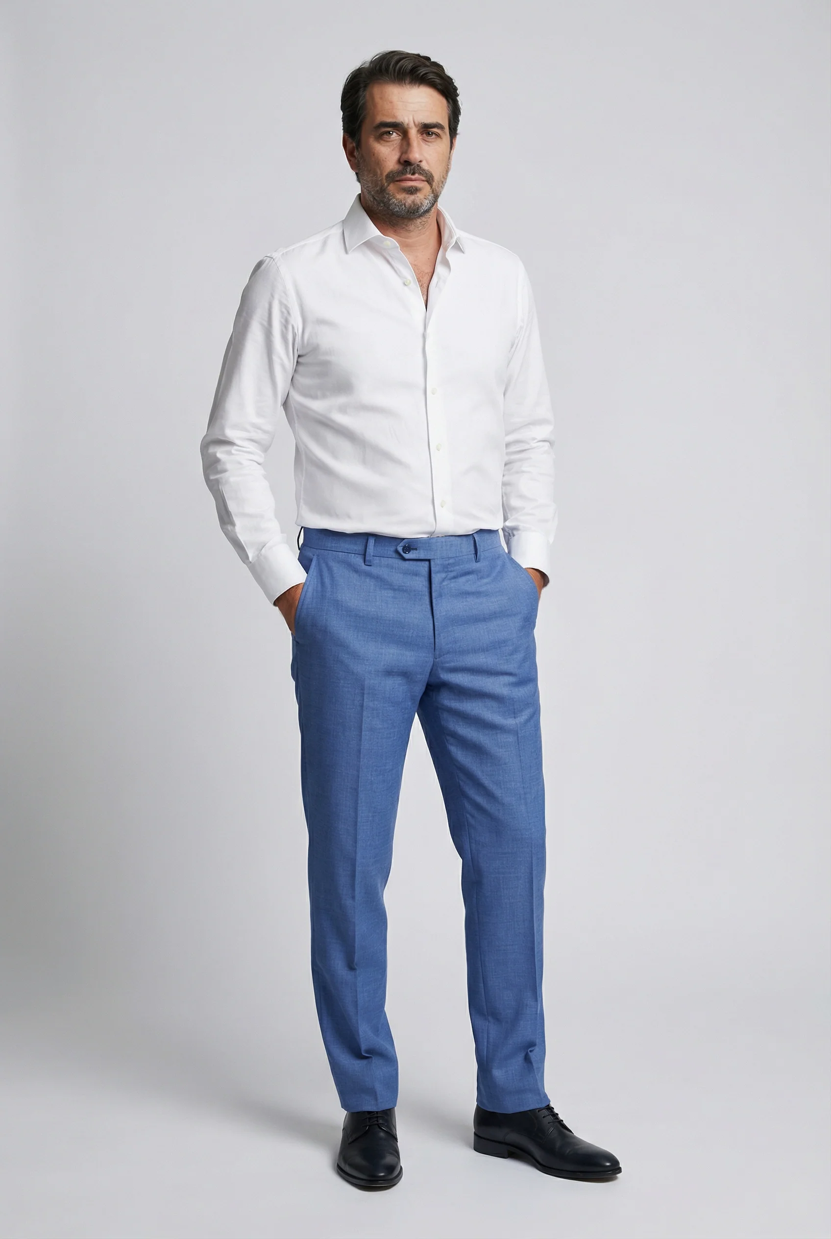 Men's Light Tailored Fit Suit - JAYDEN - Blue - Image 8
